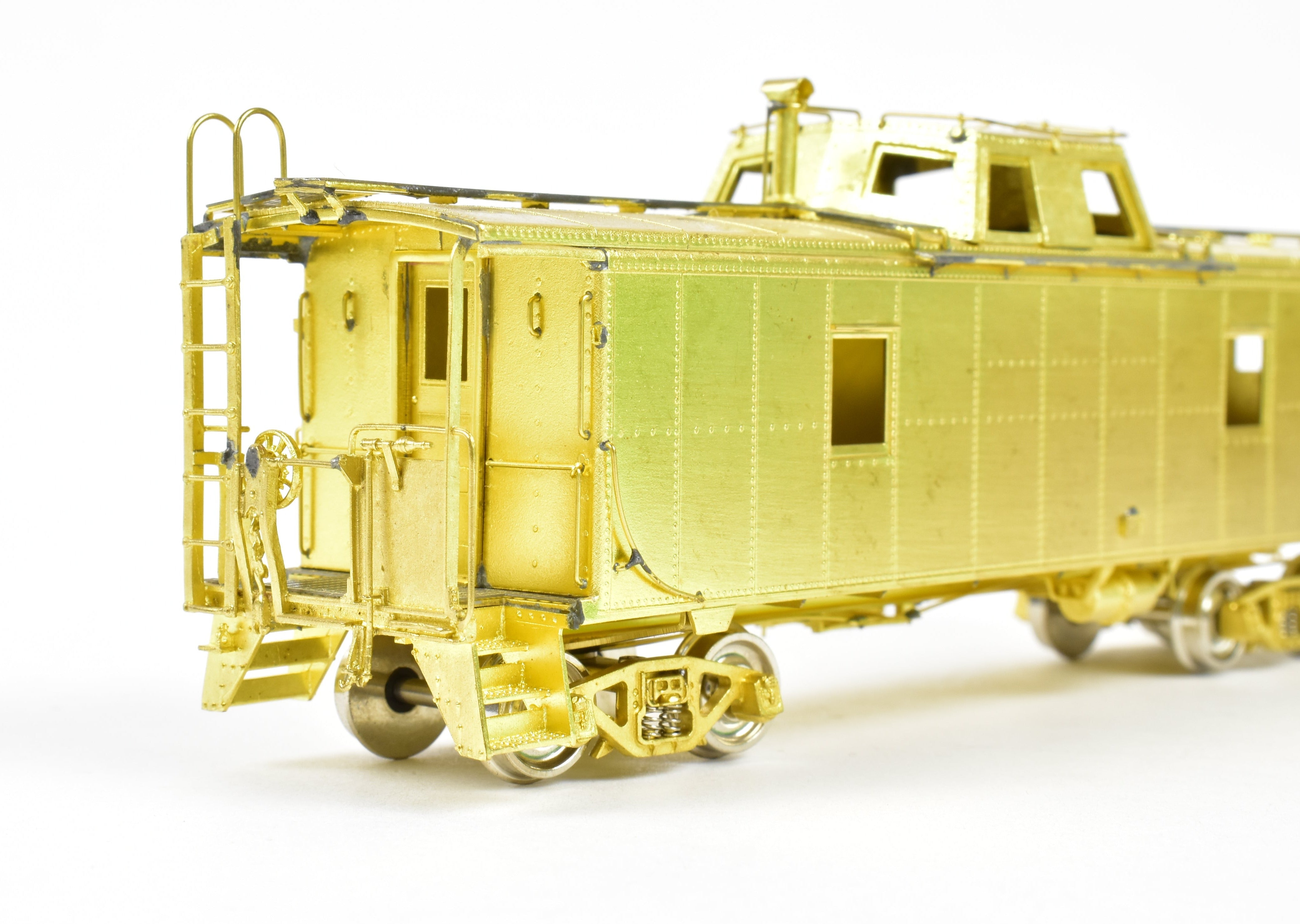 HO Scale Brass Canadian Pacific Steel Streamlined Centered Cupola Caboose Model by Overland Models, Inc. (OMI)