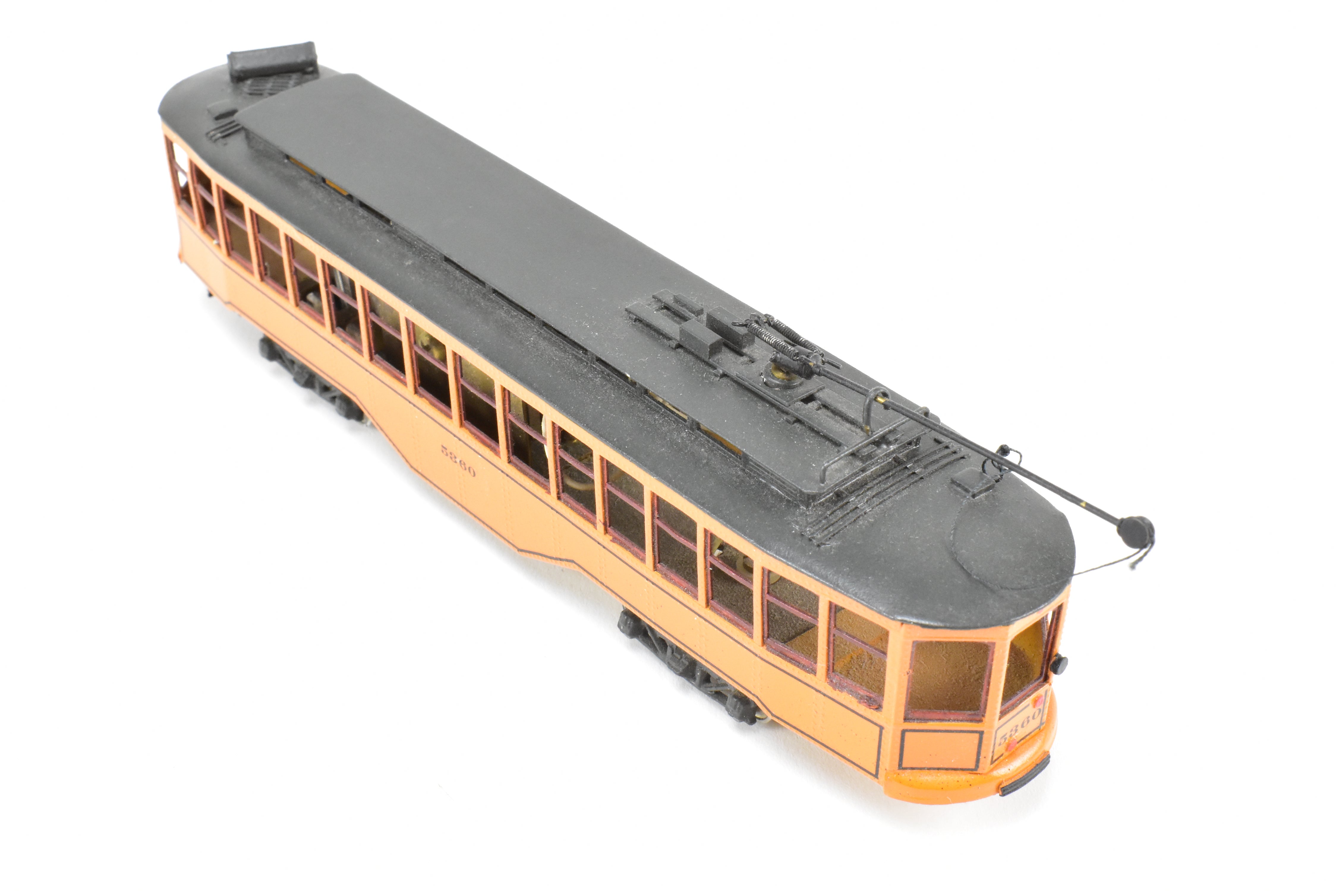 HO Scale Brass Model Fairfield Traction Models Pittsburgh Railway Co. Jones Single - Ended Trolley Car, Version CP #5360