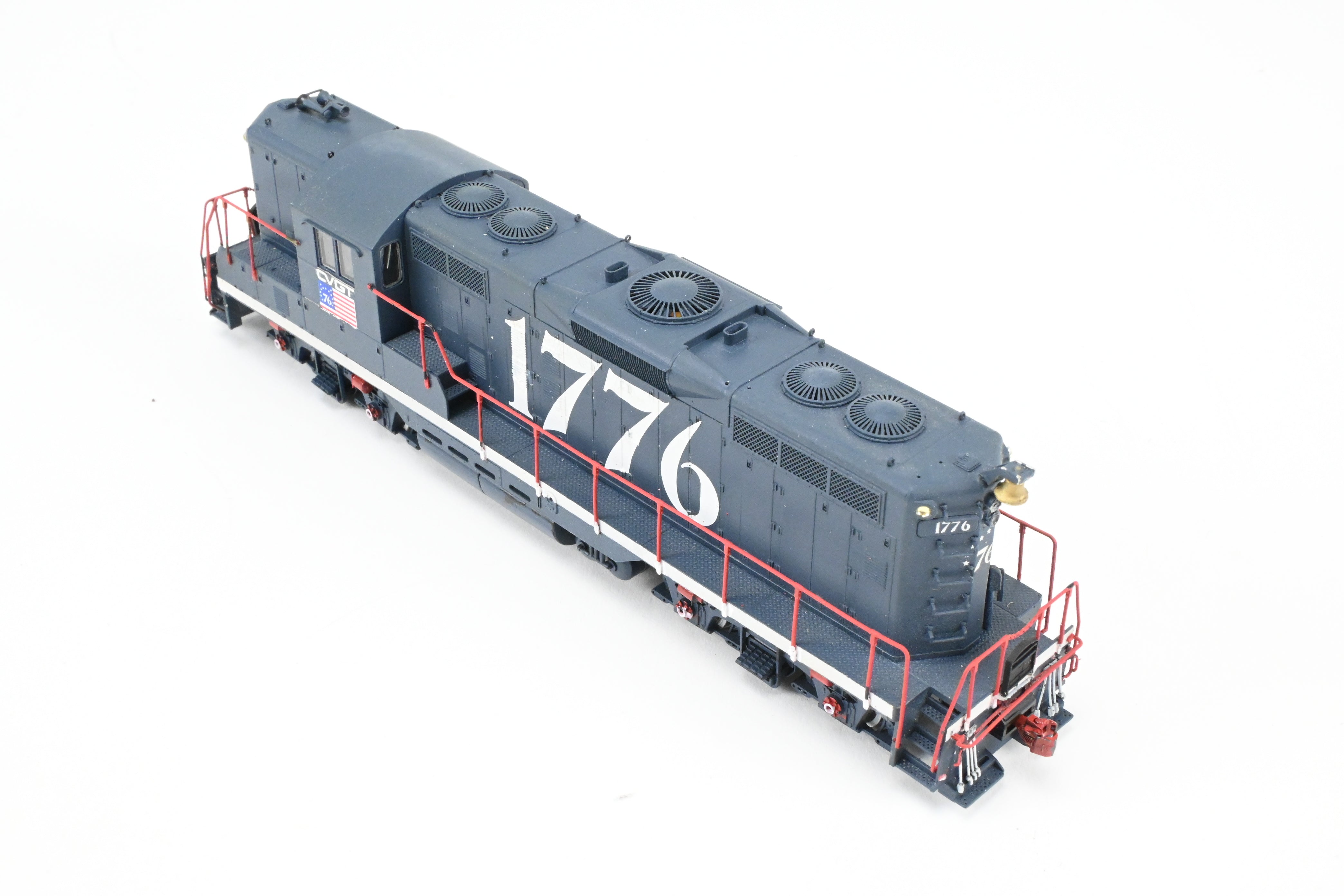 HO Scale Life-Like Proto 2000 EMD GP9 Locomotive Custom Painted in Central Vermont or Grand Trunk Western Bi - Centennial Scheme #1776 with Tsunami DCC and Sound Function