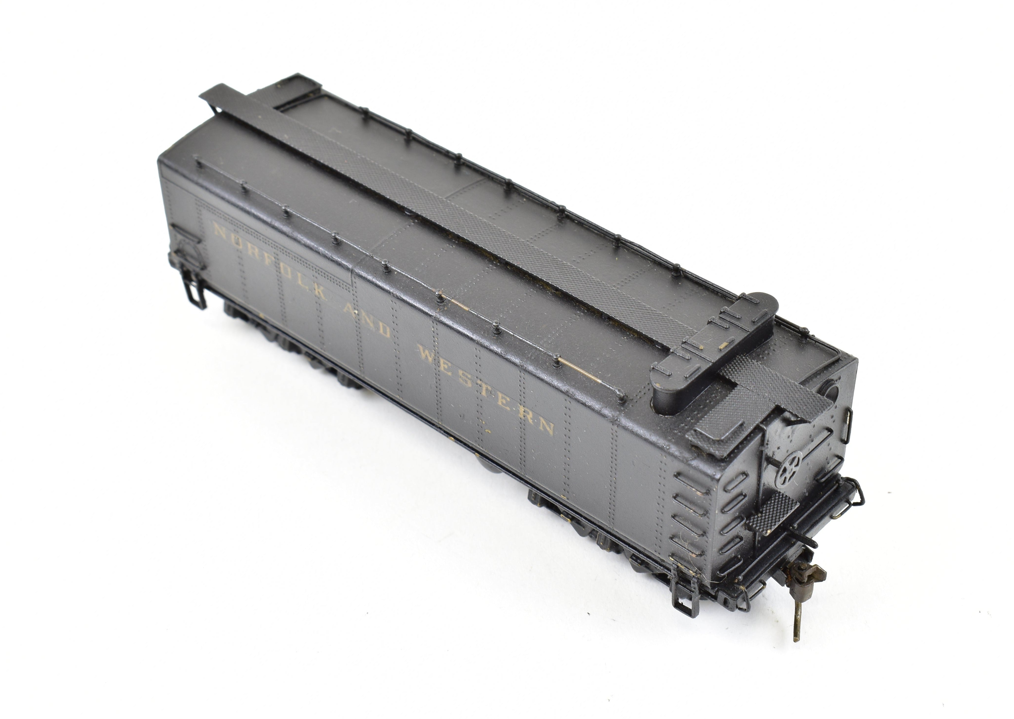 High - Quality HO Scale Brass Pacific Fast Mail Model Train - United N&W Norfolk & Western Auxiliary Tender with Custom Painting, No Box Included