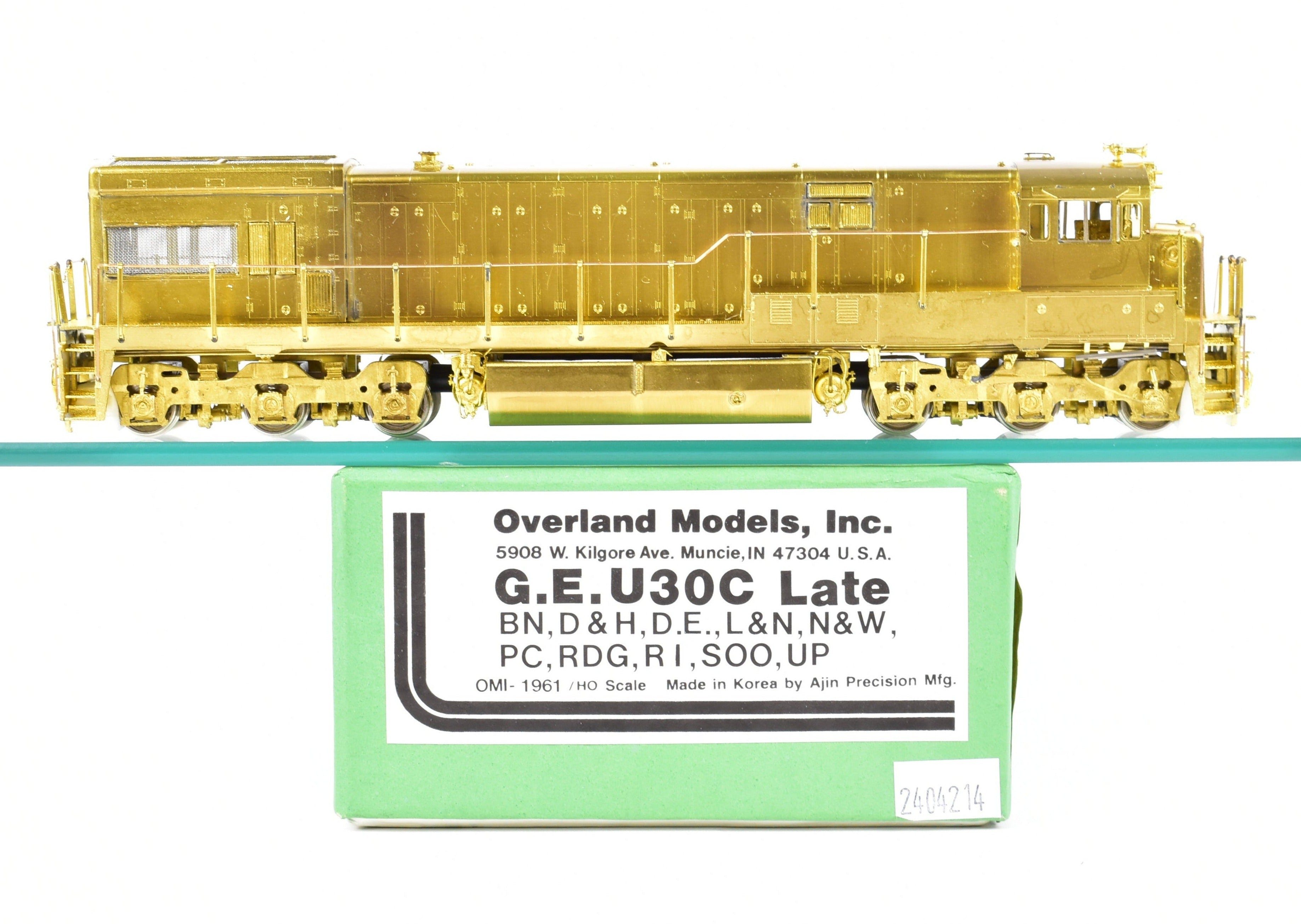 HO Scale Brass Locomotive Model - Overland Models Inc. GE U30C Late Version for Various Railroads