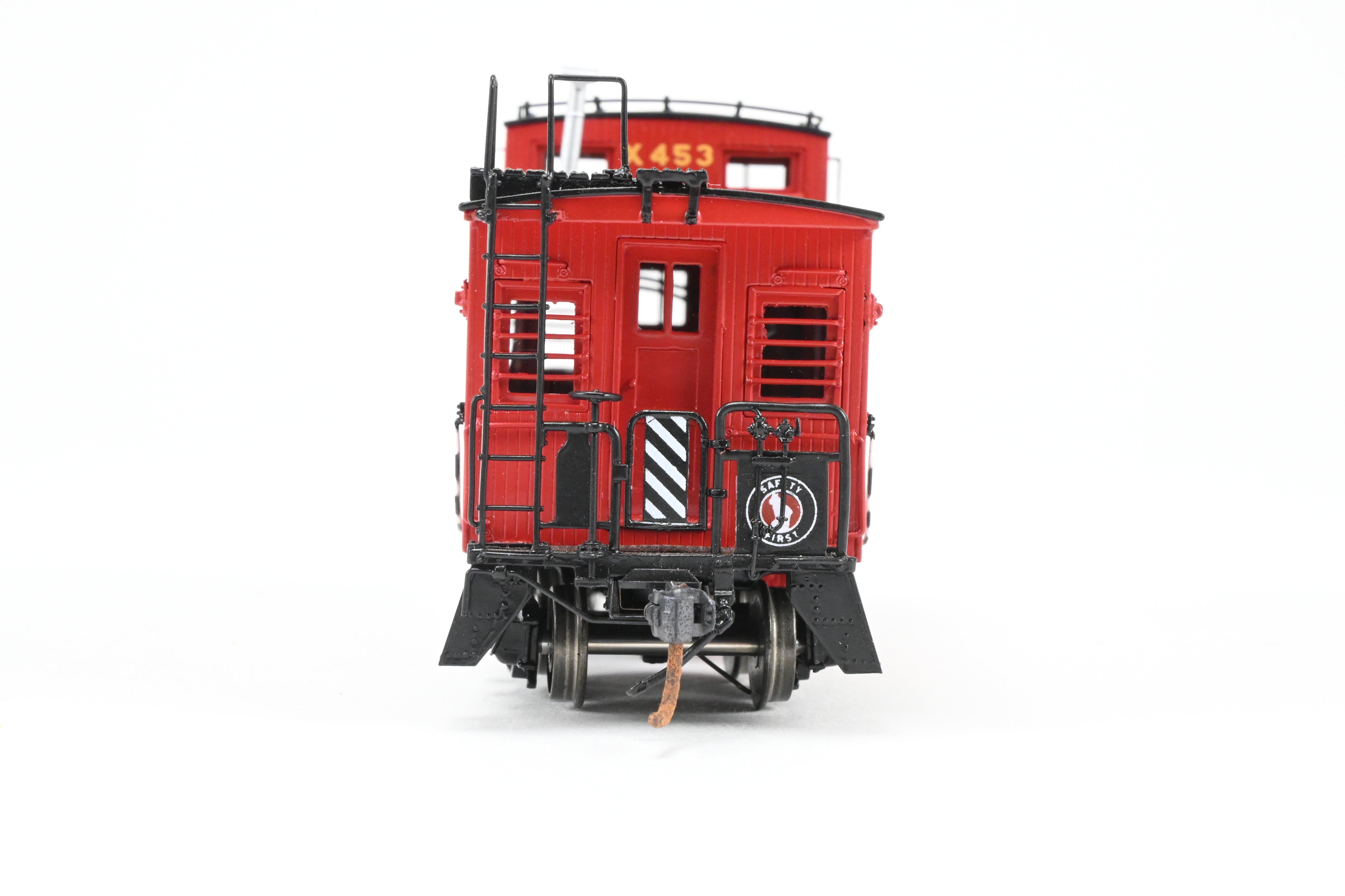 HO Scale Brass 25' Wood Caboose by Challenger Imports with Marker Lights