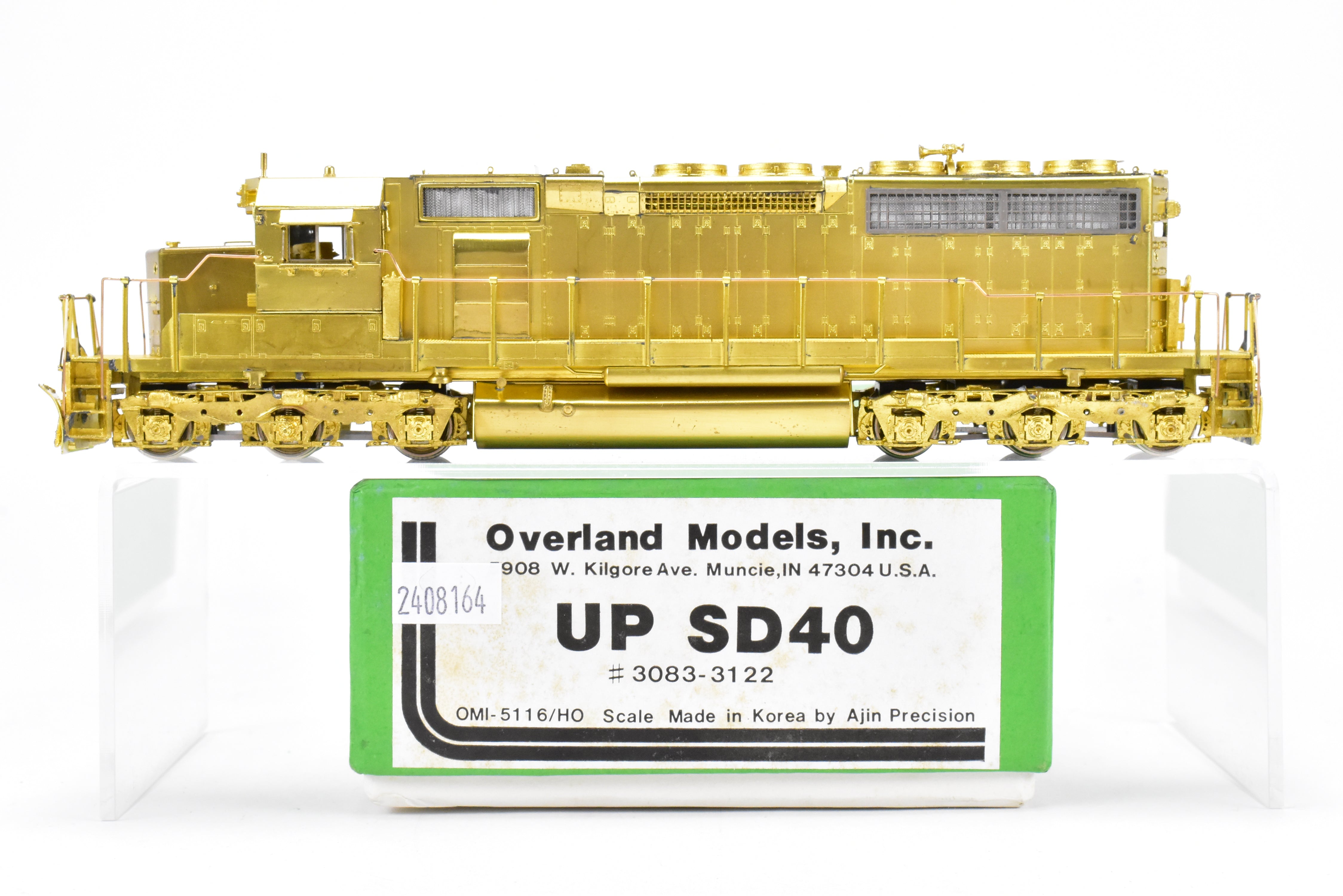 HO Scale Brass Model Train - Overland Models Inc. Union Pacific EMD SD40 Locomotives with Road Numbers from 3083 to 3122