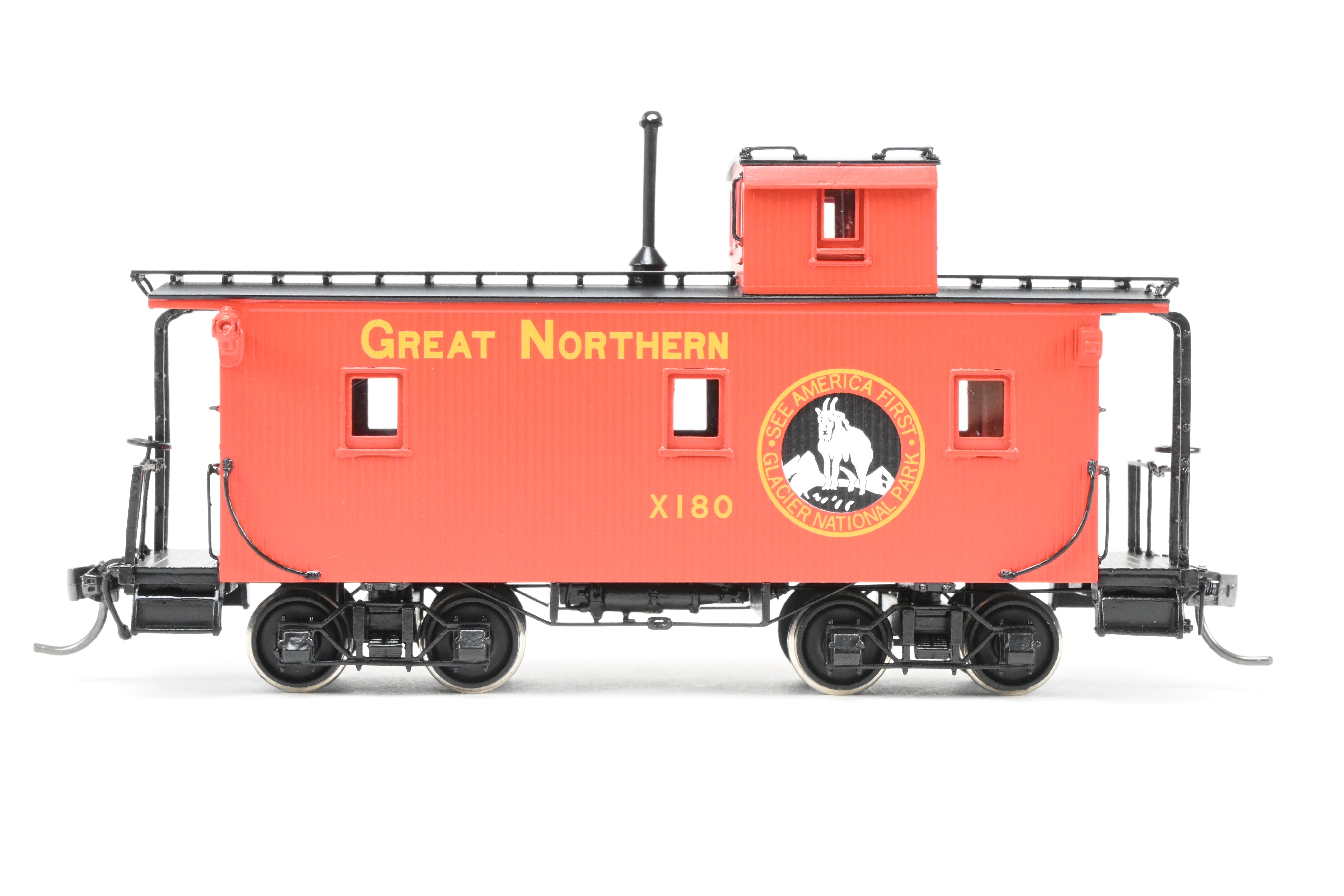 2014 HO Brass North Bank Line 25' Truss Rod Caboose GN X180