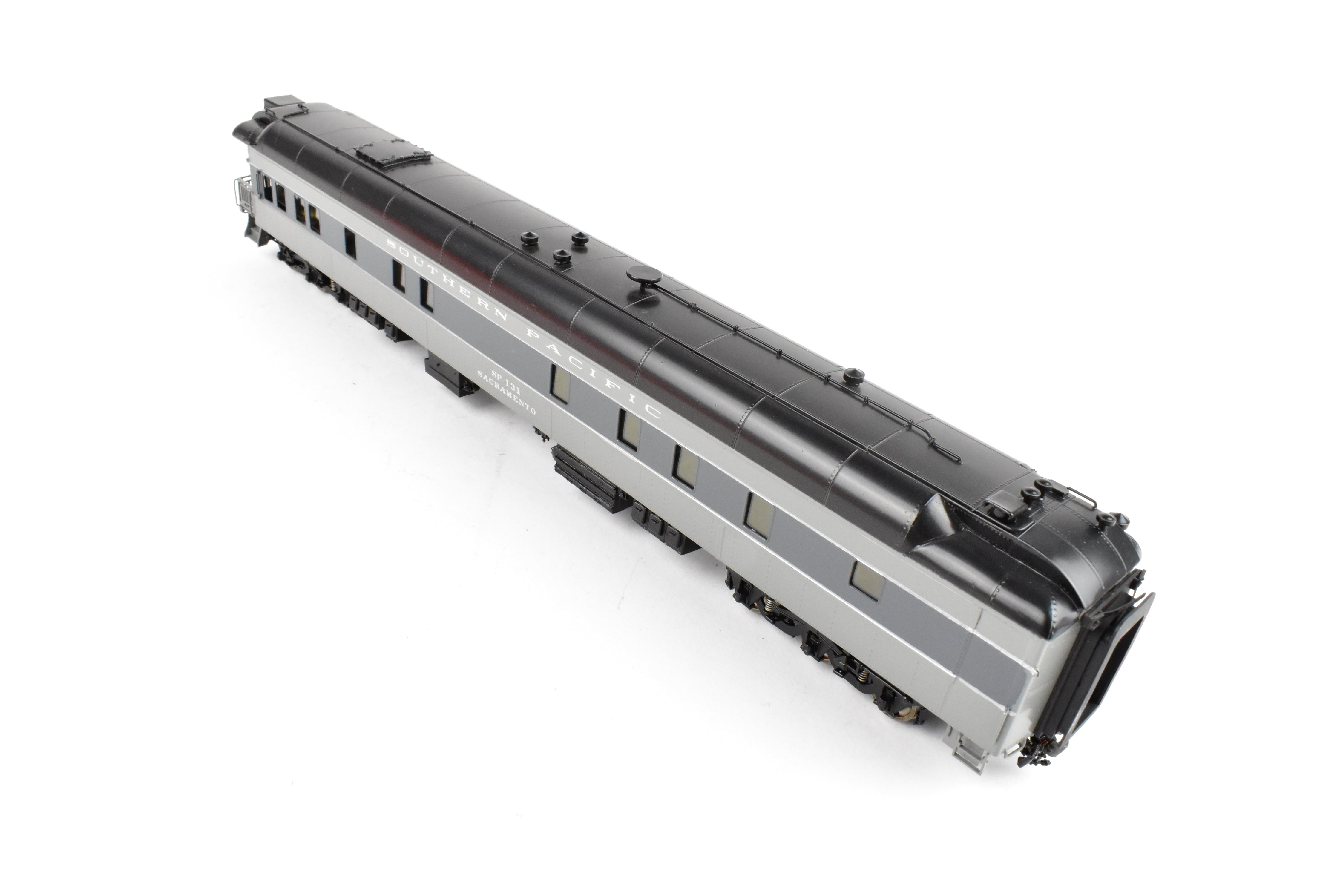 HO Brass Precision Scale Co. Southern Pacific Sacramento Business Car in Factory Two-Tone Gray