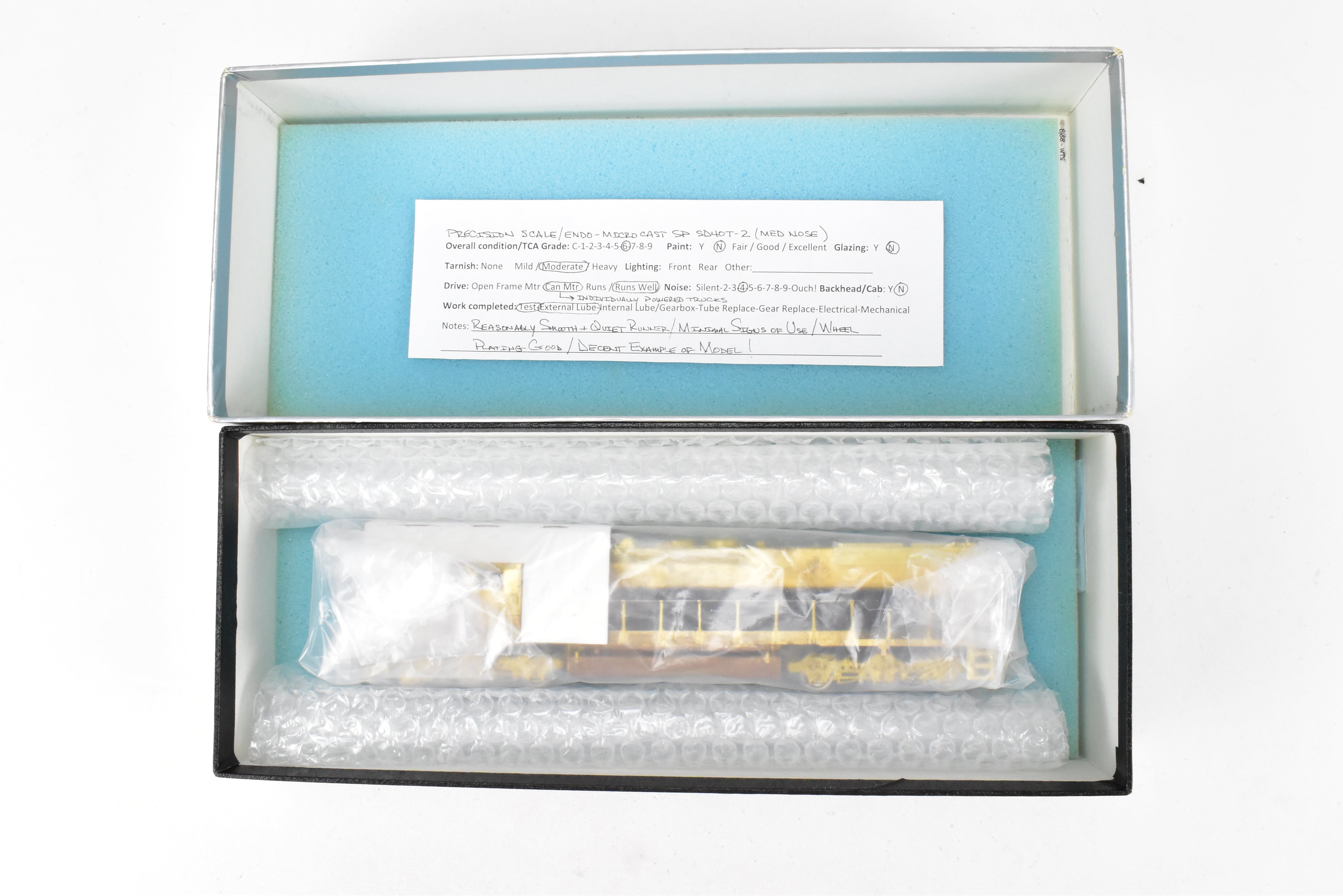 HO Scale Brass Precision Scale Co. Southern Pacific EMD SD40T - 2 Medium Nose Model