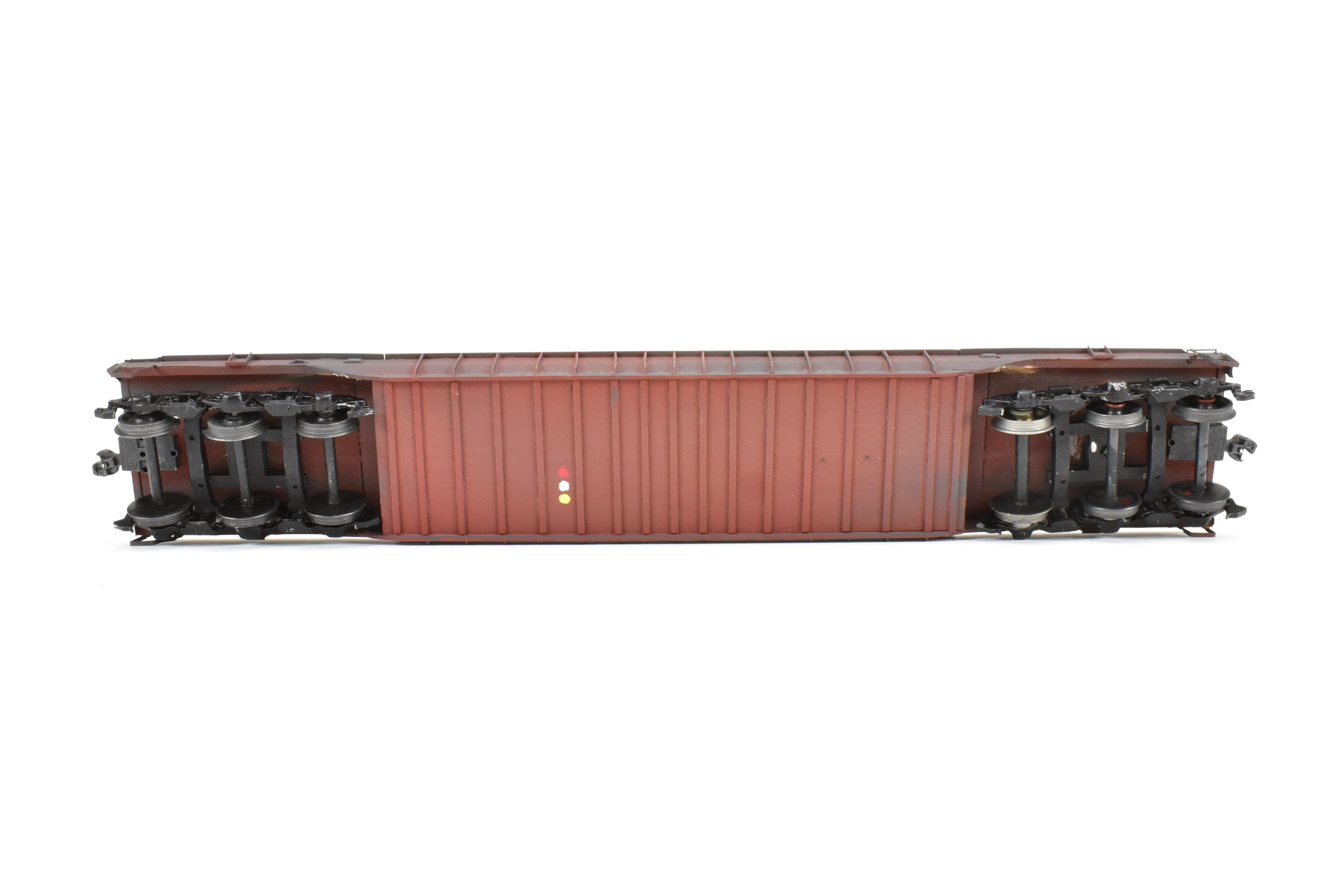 Custom-Built O Scale Metal C&O - Chesapeake & Ohio 61' Well Hole Flat Car by Quality Craft