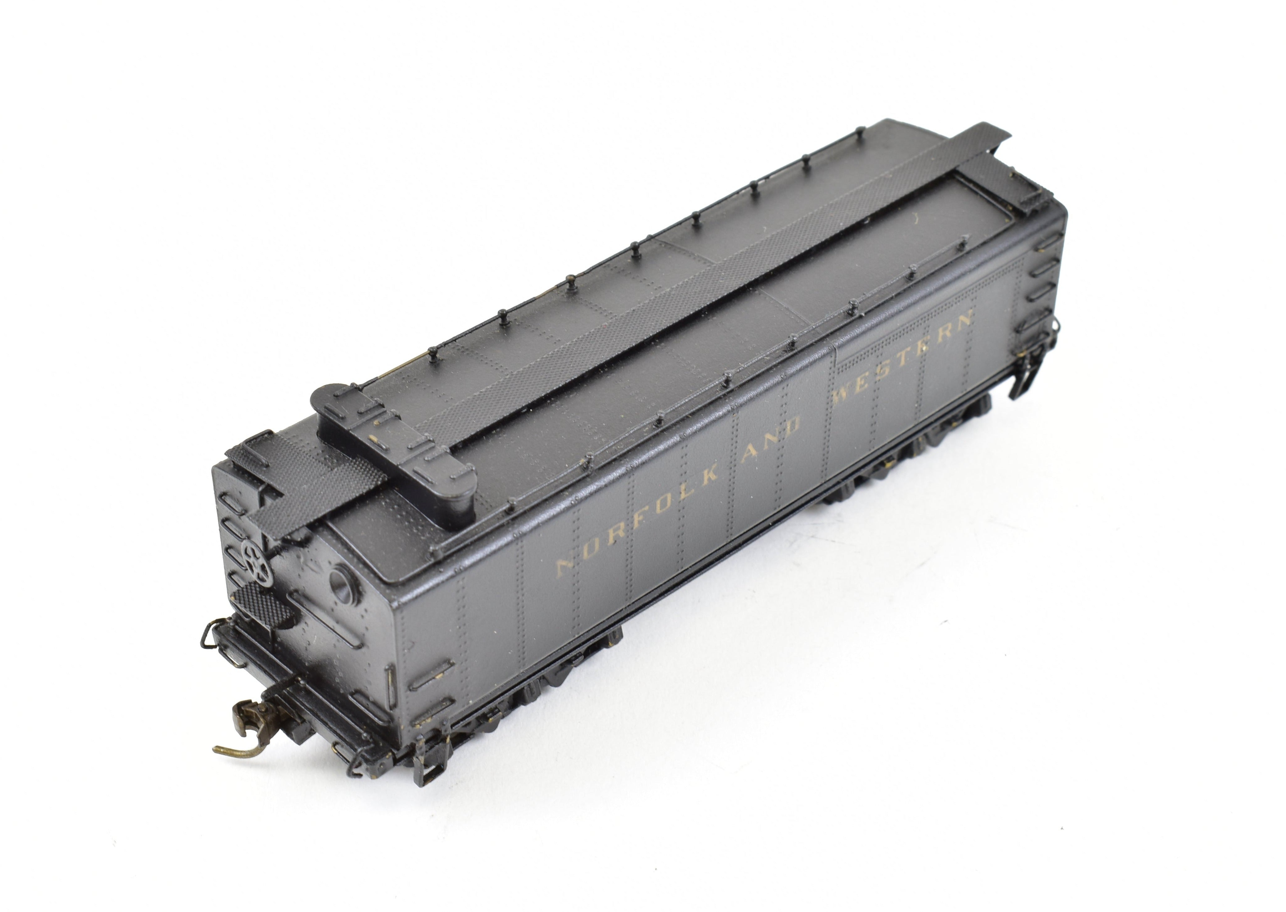 High - Quality HO Scale Brass Pacific Fast Mail Model Train - United N&W Norfolk & Western Auxiliary Tender with Custom Painting, No Box Included