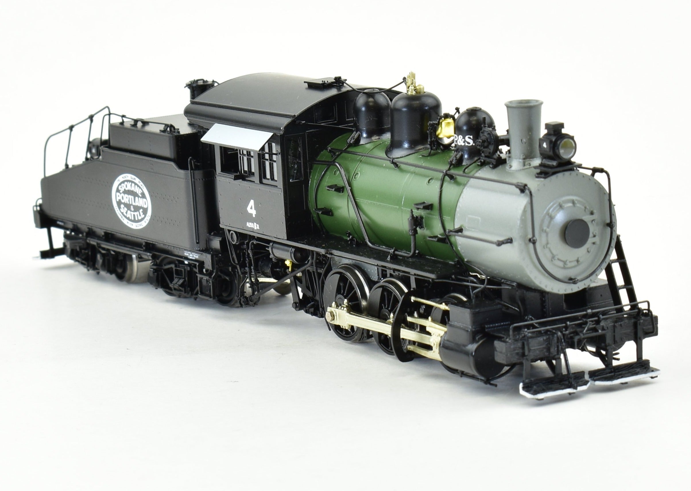 HO Brass Model by W&R Enterprises: Spokane, Portland & Seattle Railway A-1 0-6-0 #4 FP