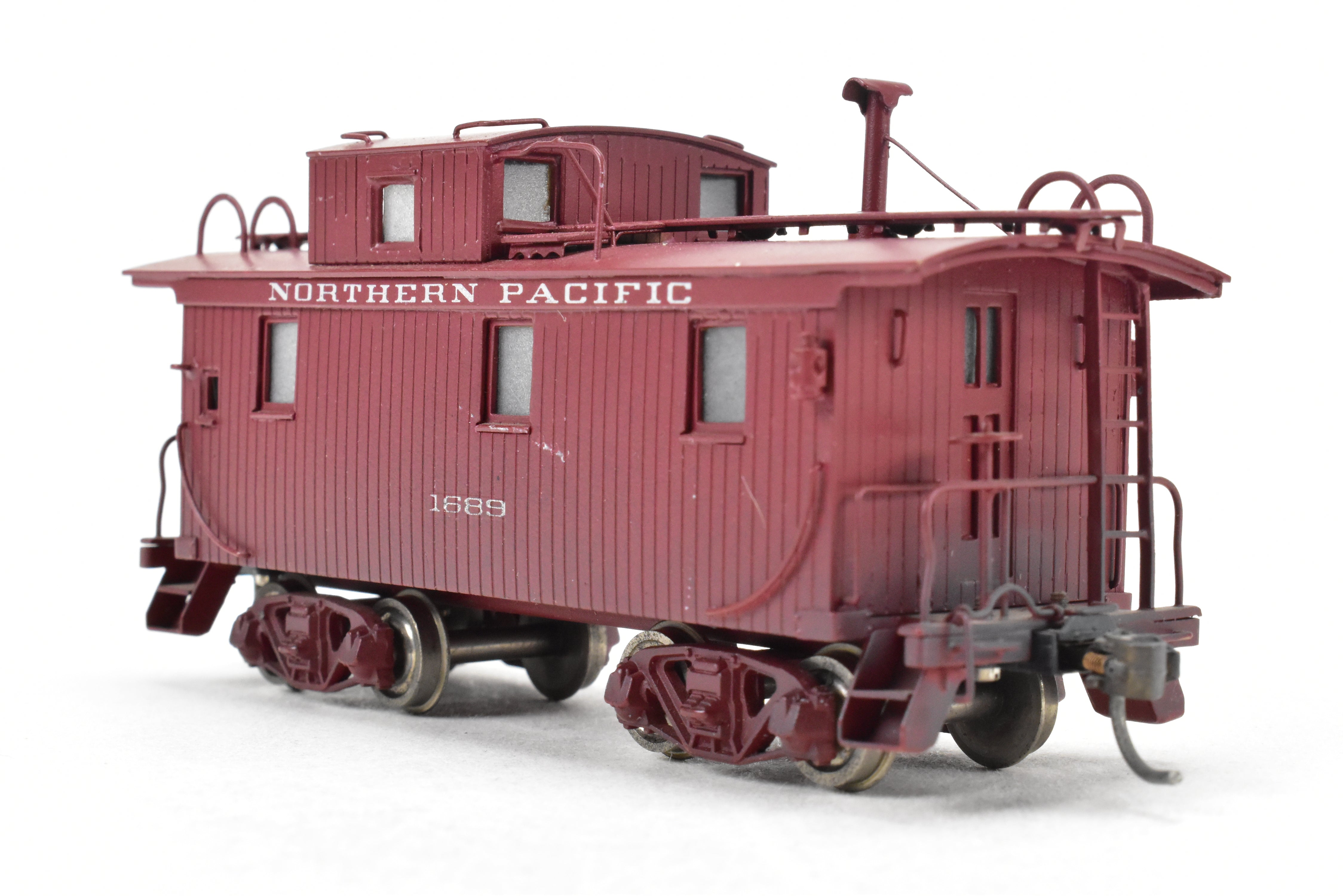 1965 HO Brass PFM United NP Northern Pacific Wood Caboose CP #1689