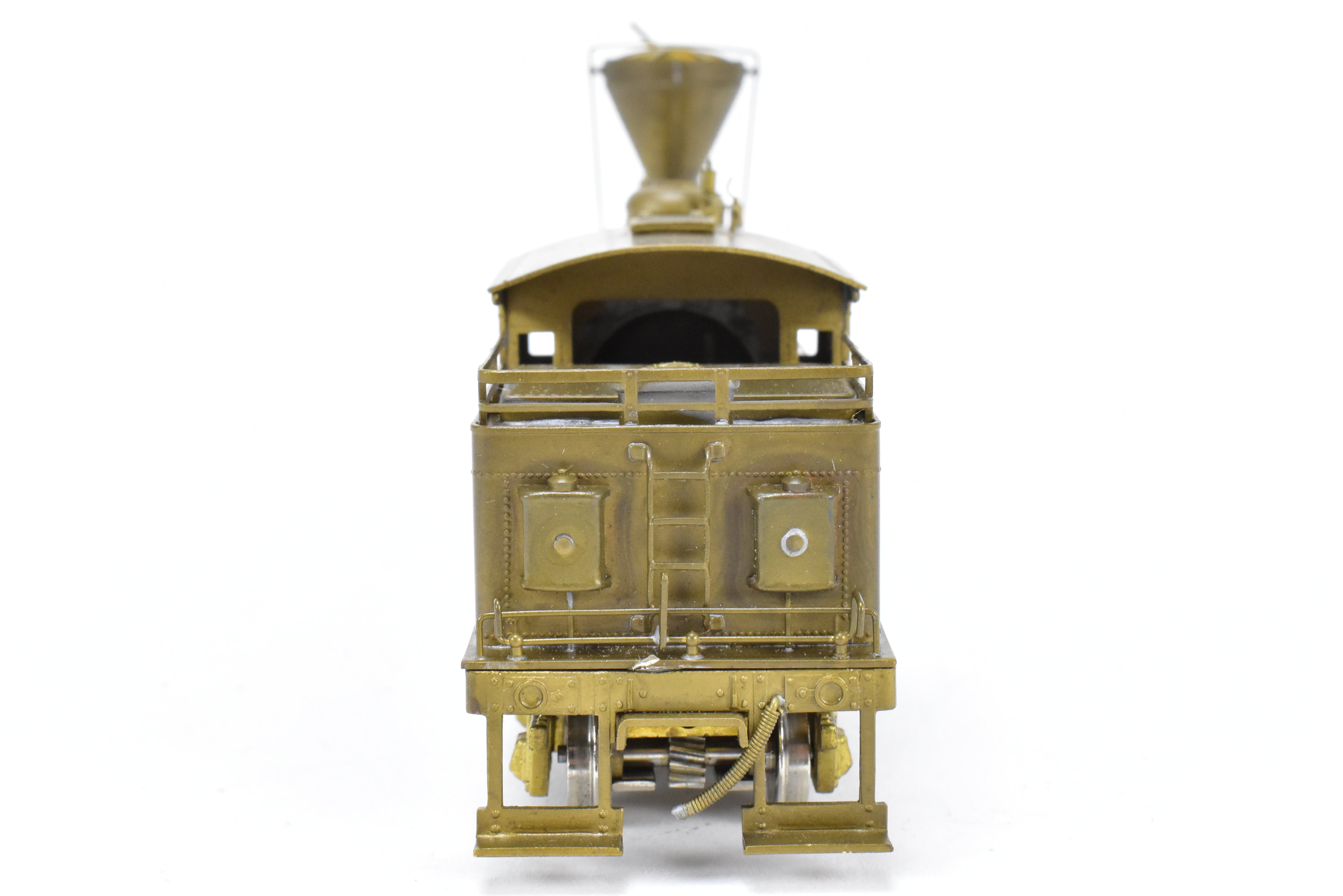 HO Scale Brass PFM - United 2-Truck Logging Climax Geared Locomotive Model for Railroad Enthusiasts