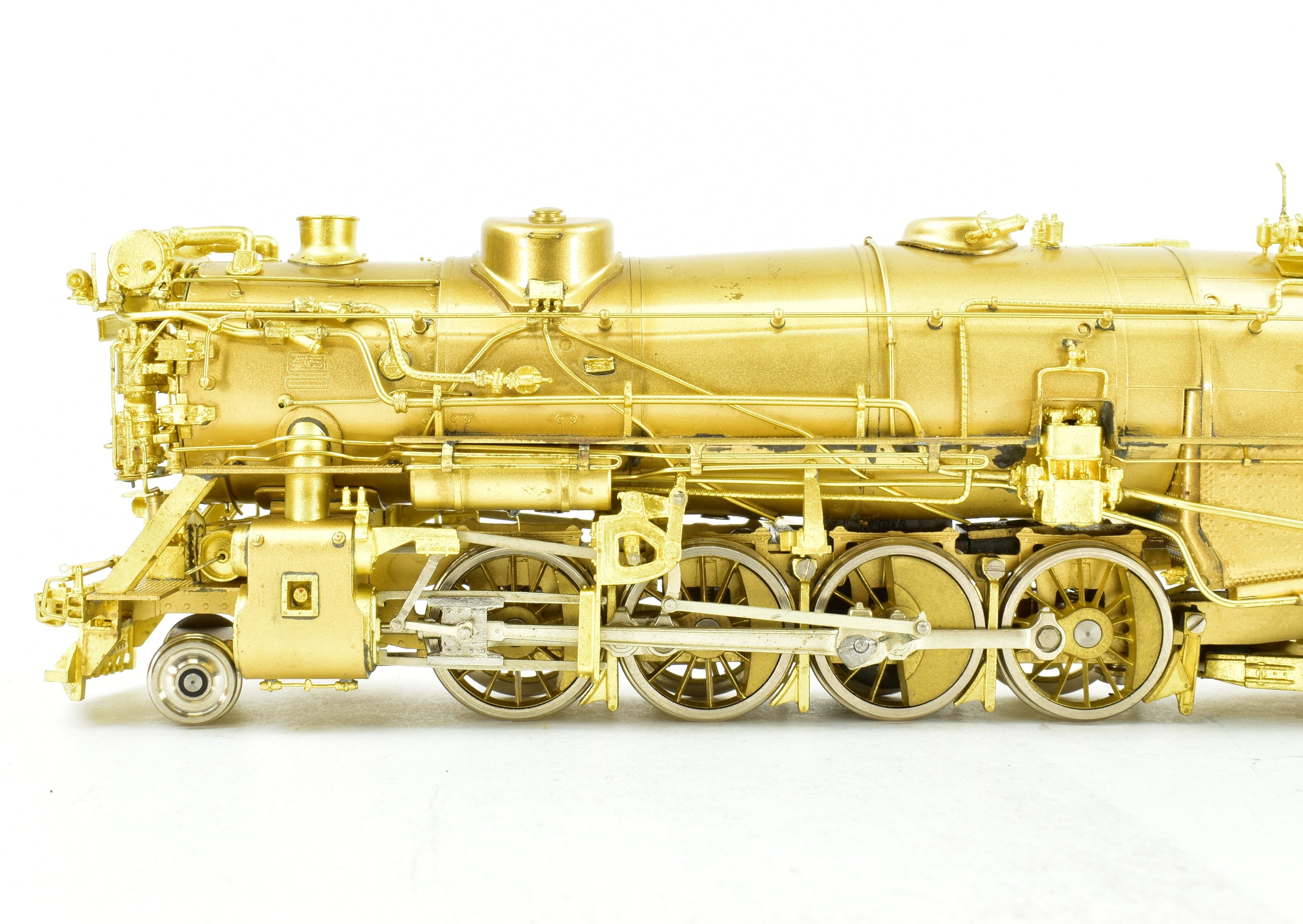 HO Scale Brass Model Train - Key Imports C&O Chesapeake & Ohio K3a Class 2-8-2 Mikado Locomotive with Elesco Feed Water Heater and 21RA Tender