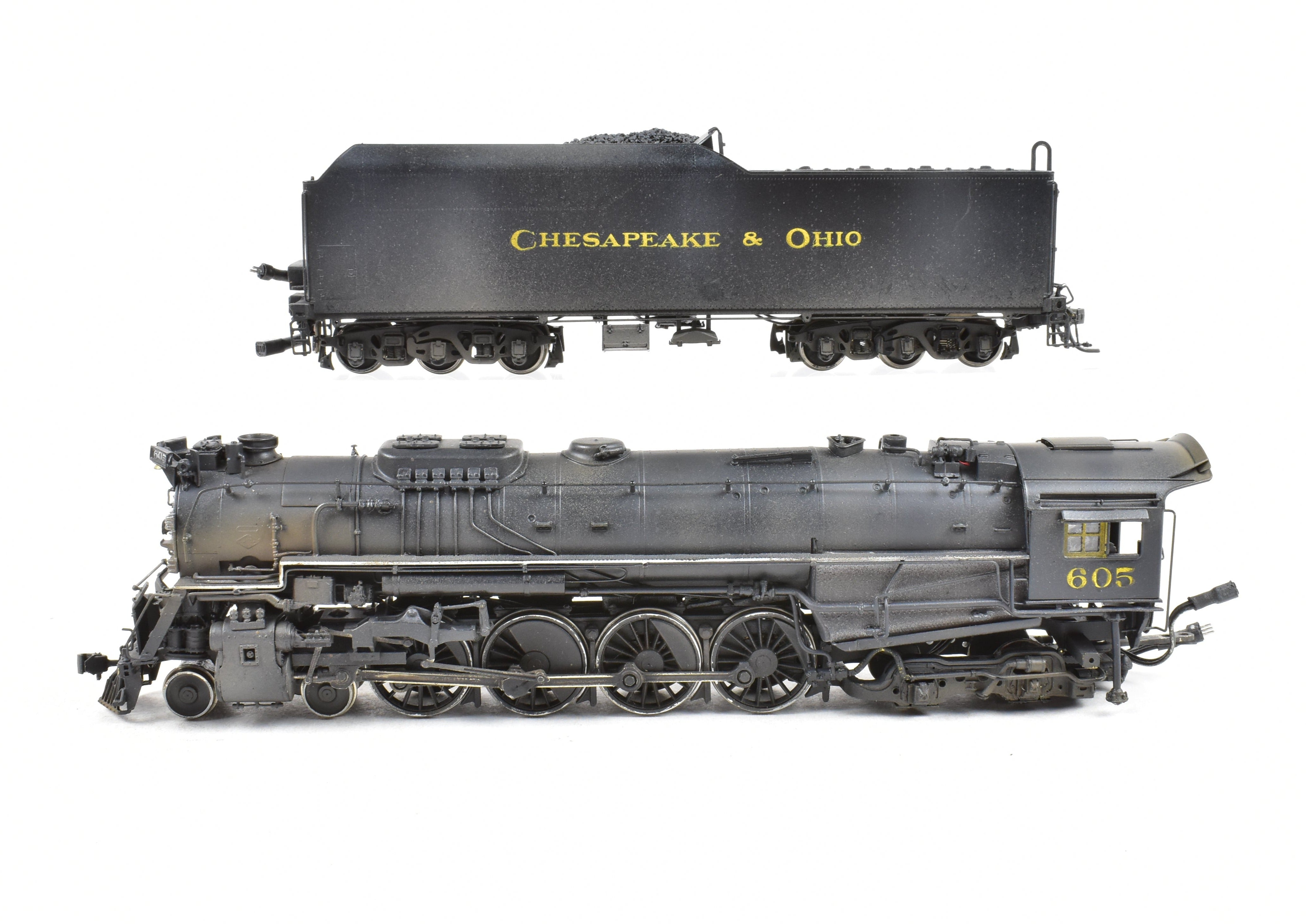 HO Custom Painted DCC & Sound C&O Chesapeake & Ohio J-3 605 Class 4-8-4 Brass Key Import
