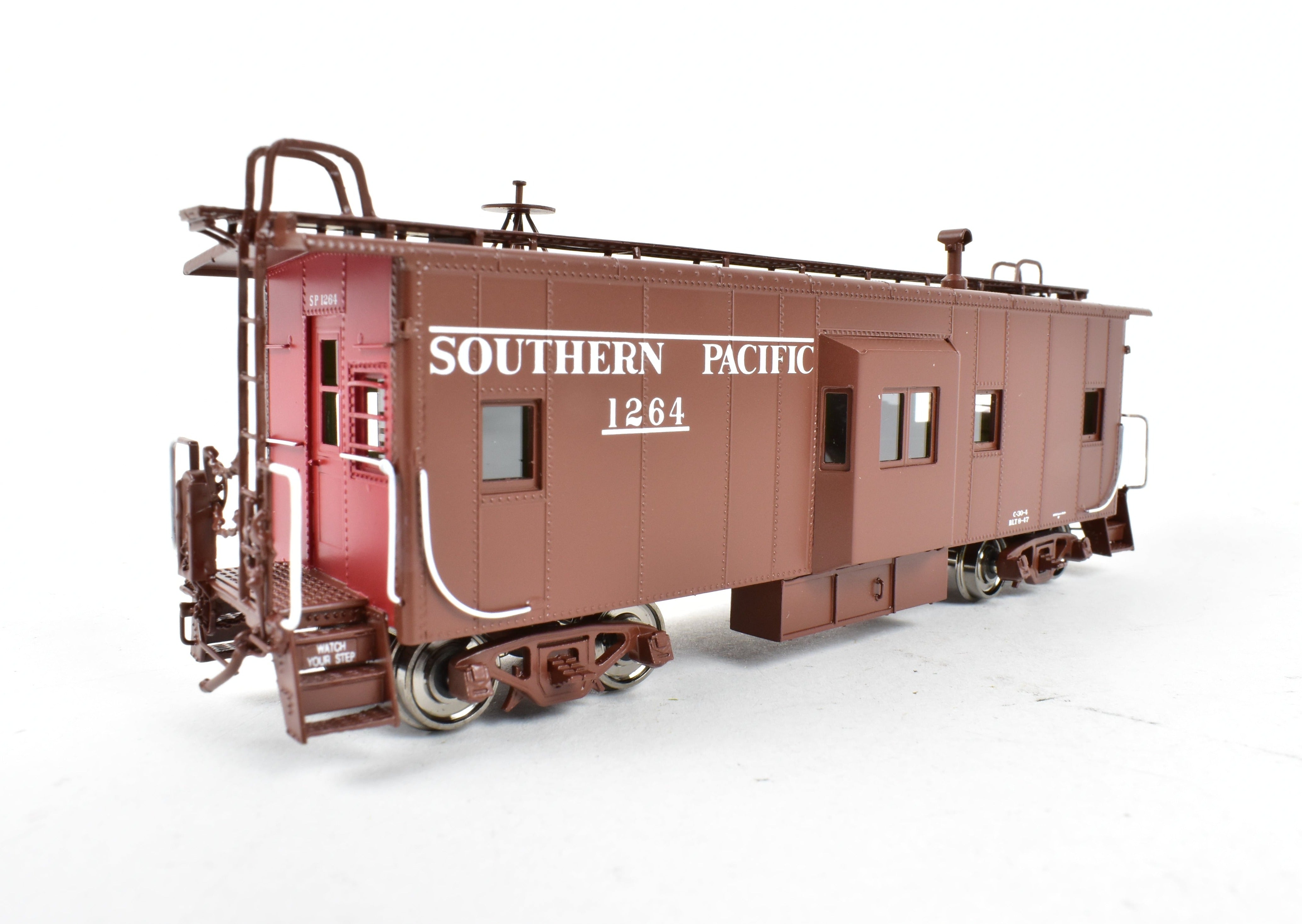 HO Scale Brass Southern Pacific Bay Window Caboose C-30-4 FP No. 1264 by Challenger Imports