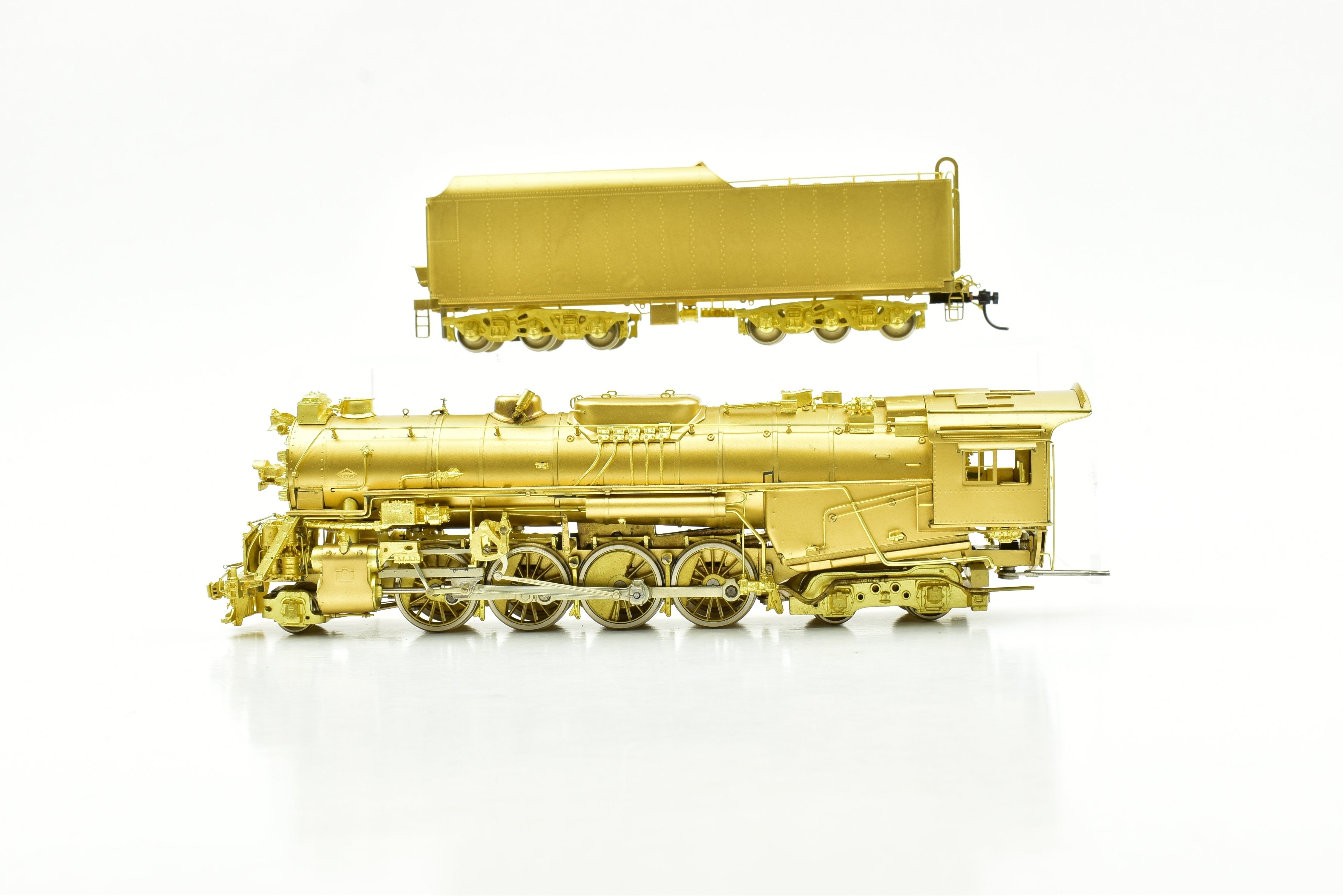 HO Scale Brass Model Train Key Imports PM - Pere Marquette N - 1 2 - 8 - 4 Berkshire Steam Locomotive