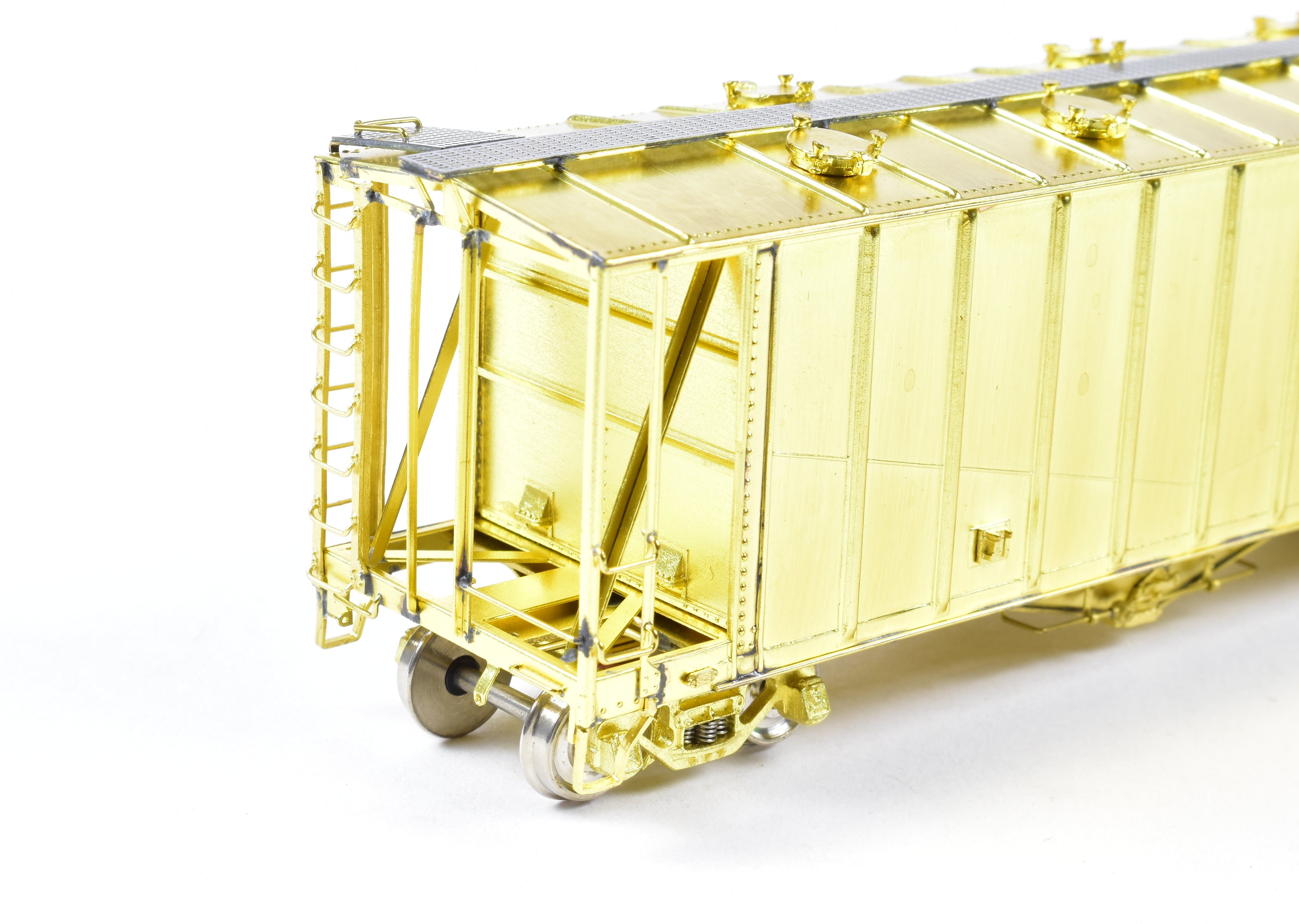 HO Scale Brass Airslide Covered Hopper Model by Overland Models, Inc. (OMI) for Various Roads