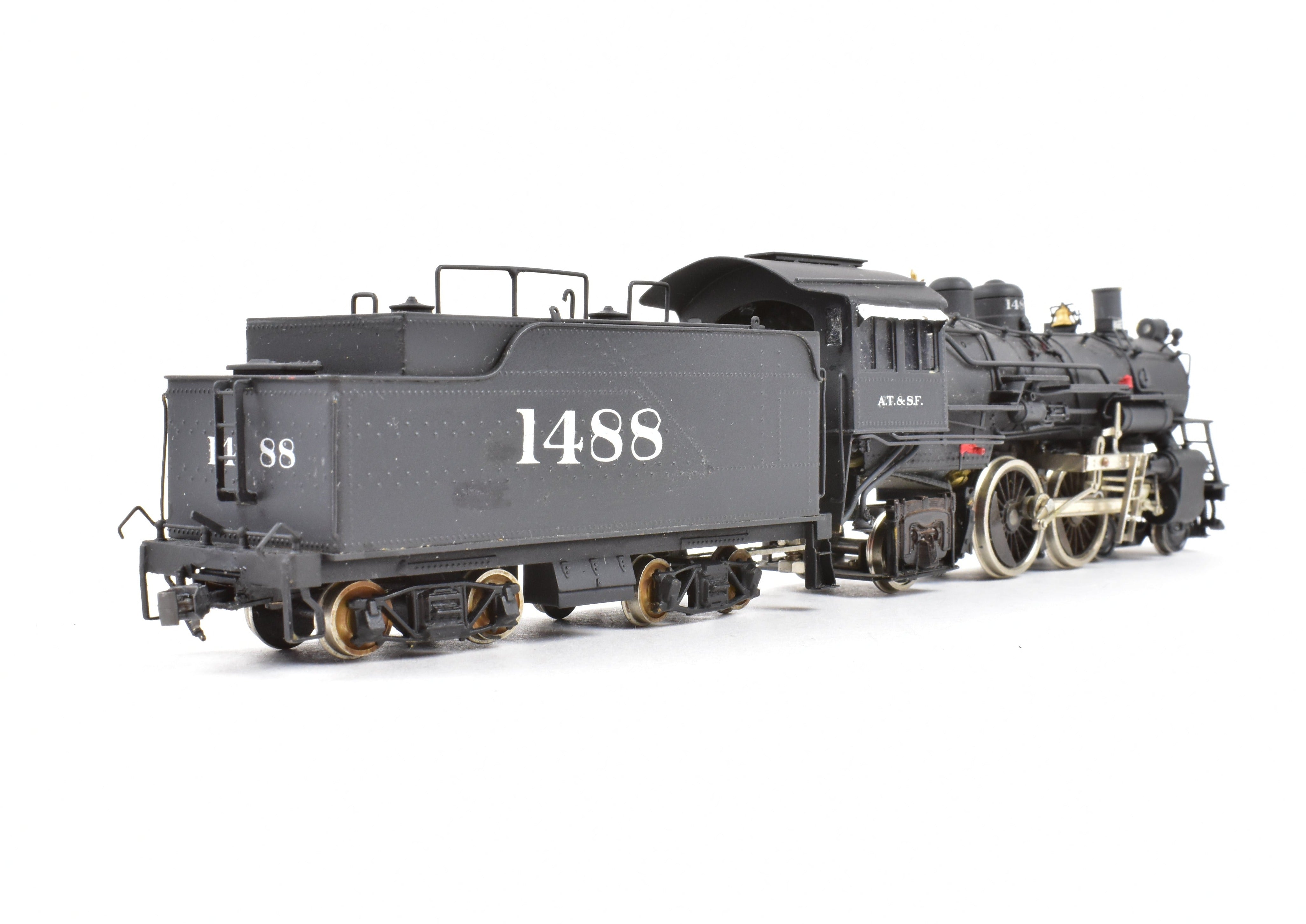 HO Scale Brass Balboa ATSF - Santa Fe 1480 Class 4-4-2 Atlantic Steam Locomotive Model with CP #1488