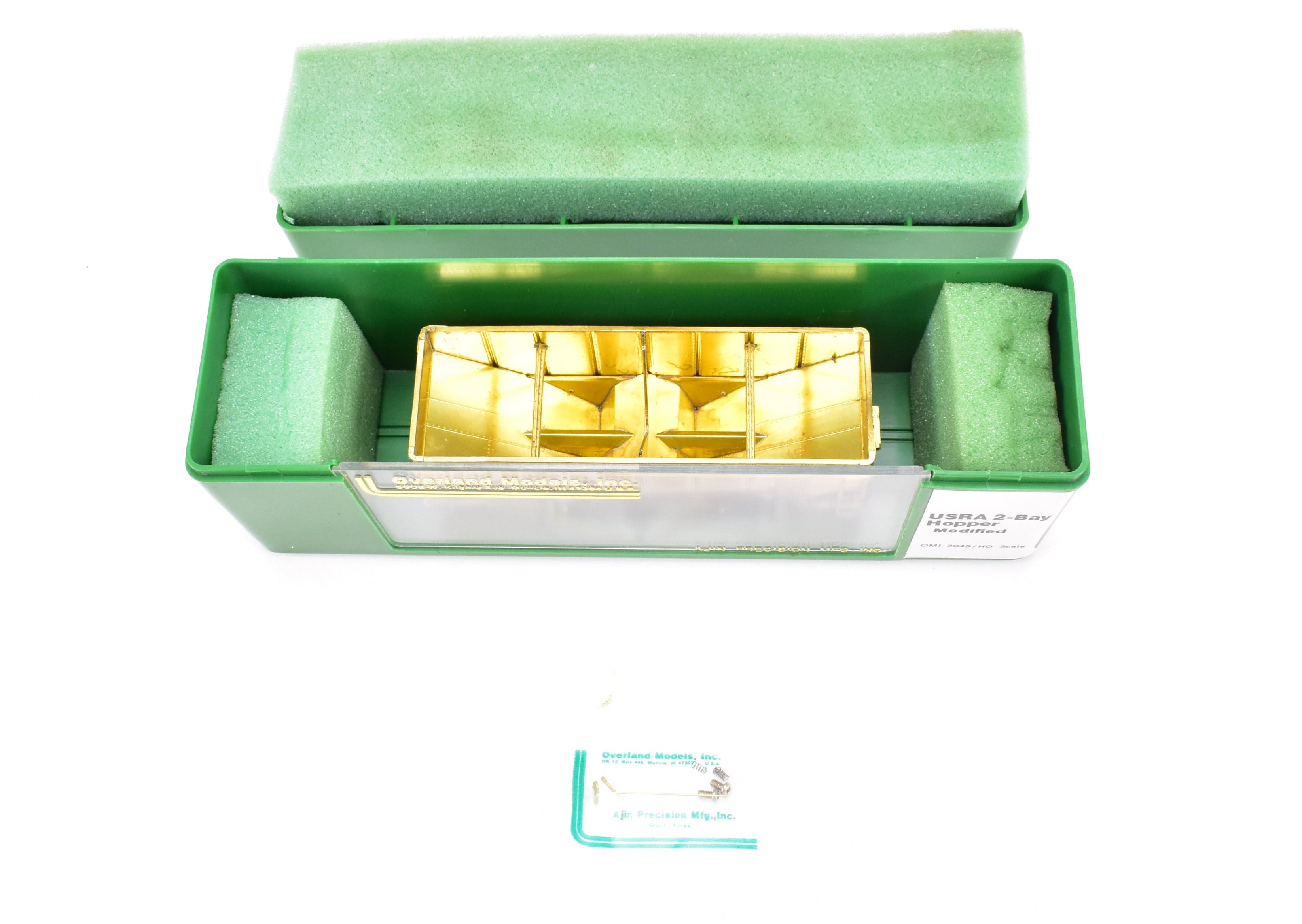 HO Brass OMI - Overland Models' Modified USRA 2-Bay Hopper Cars