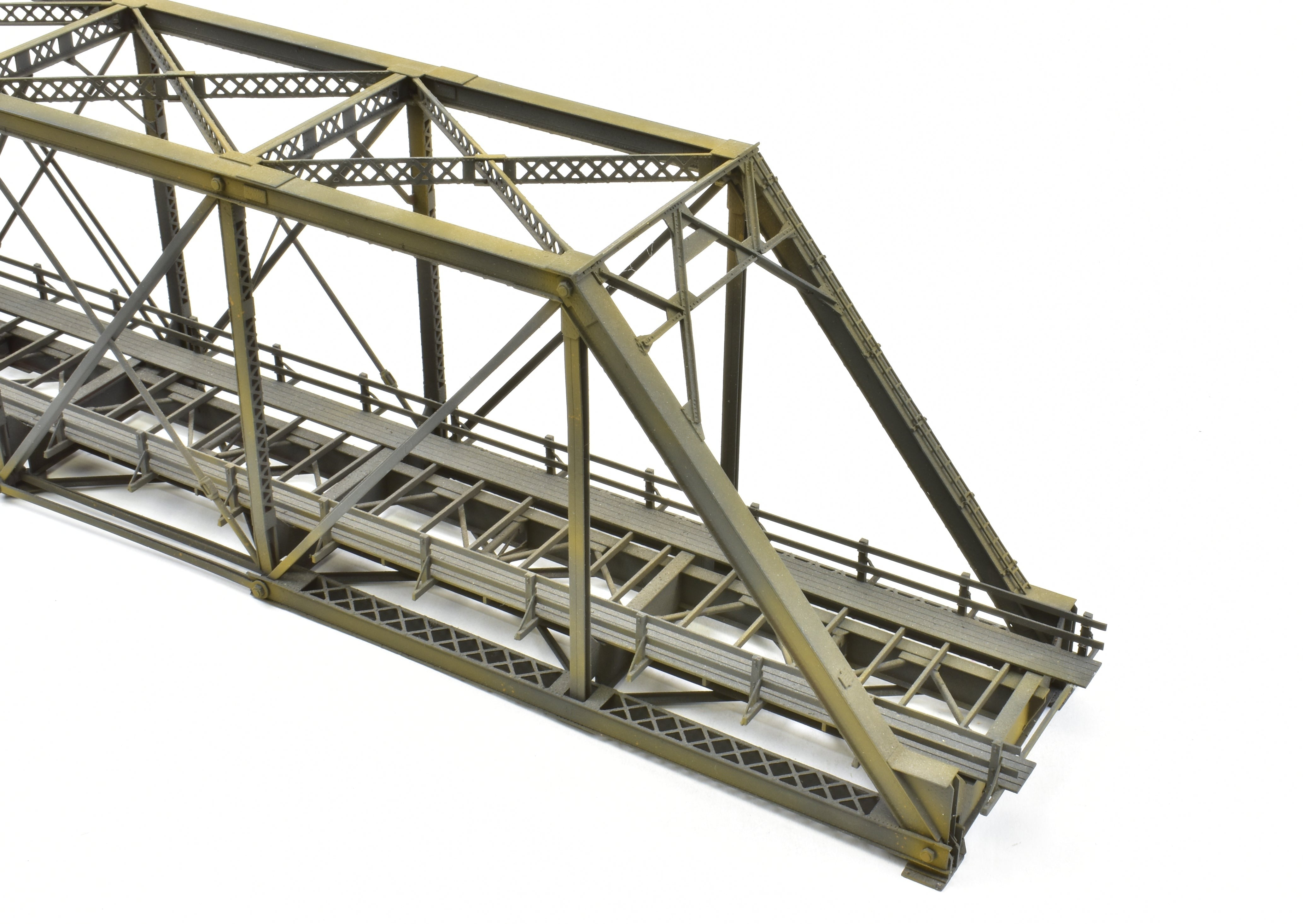 HO Scale Brass OMI - Overland Models, Inc 167-Foot Pin Connected Bridge for Various Roads in CP Black Color Model Train Accessory