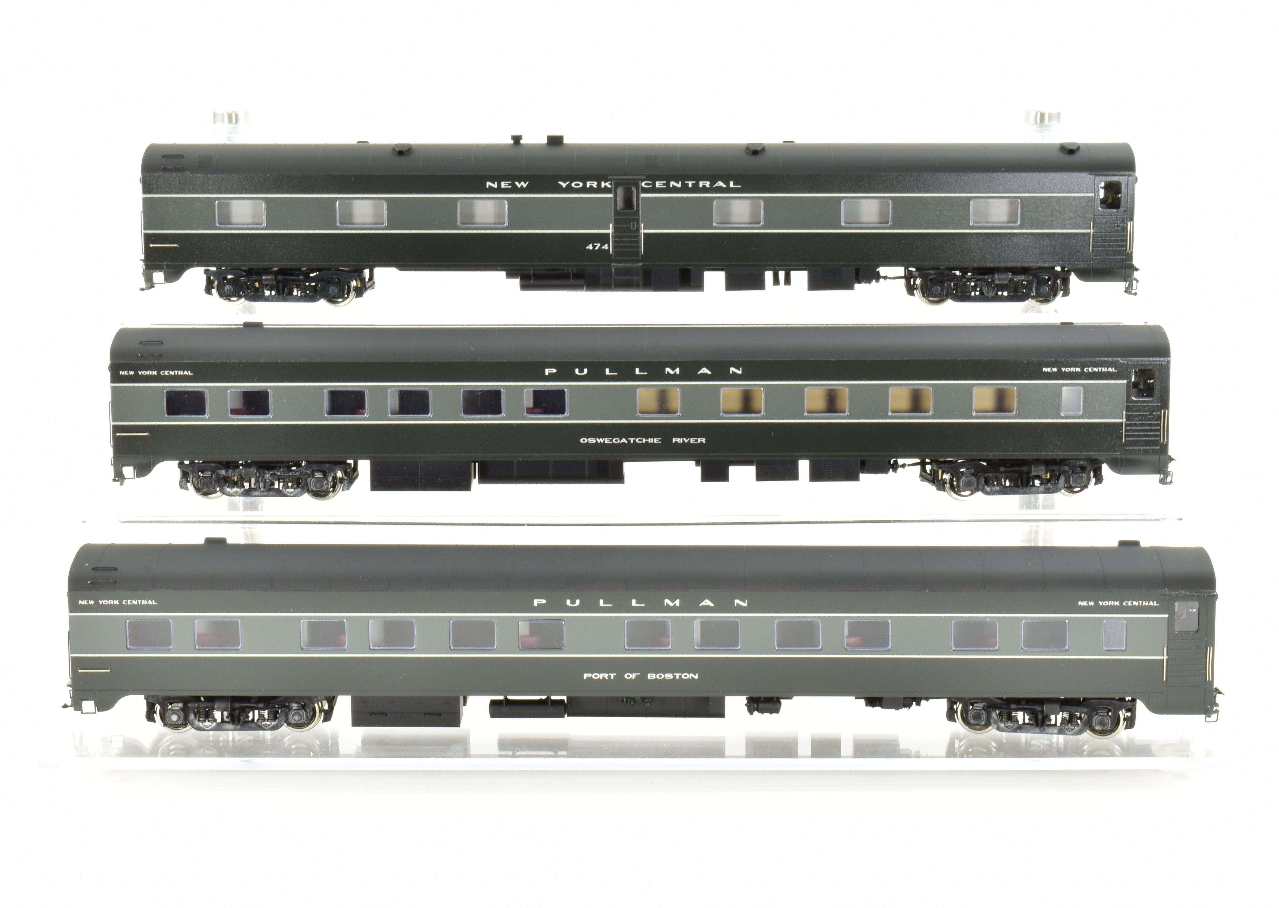 HO Brass Erie Limited 1948 20th Century 3-Car Add-On Set, New York Central