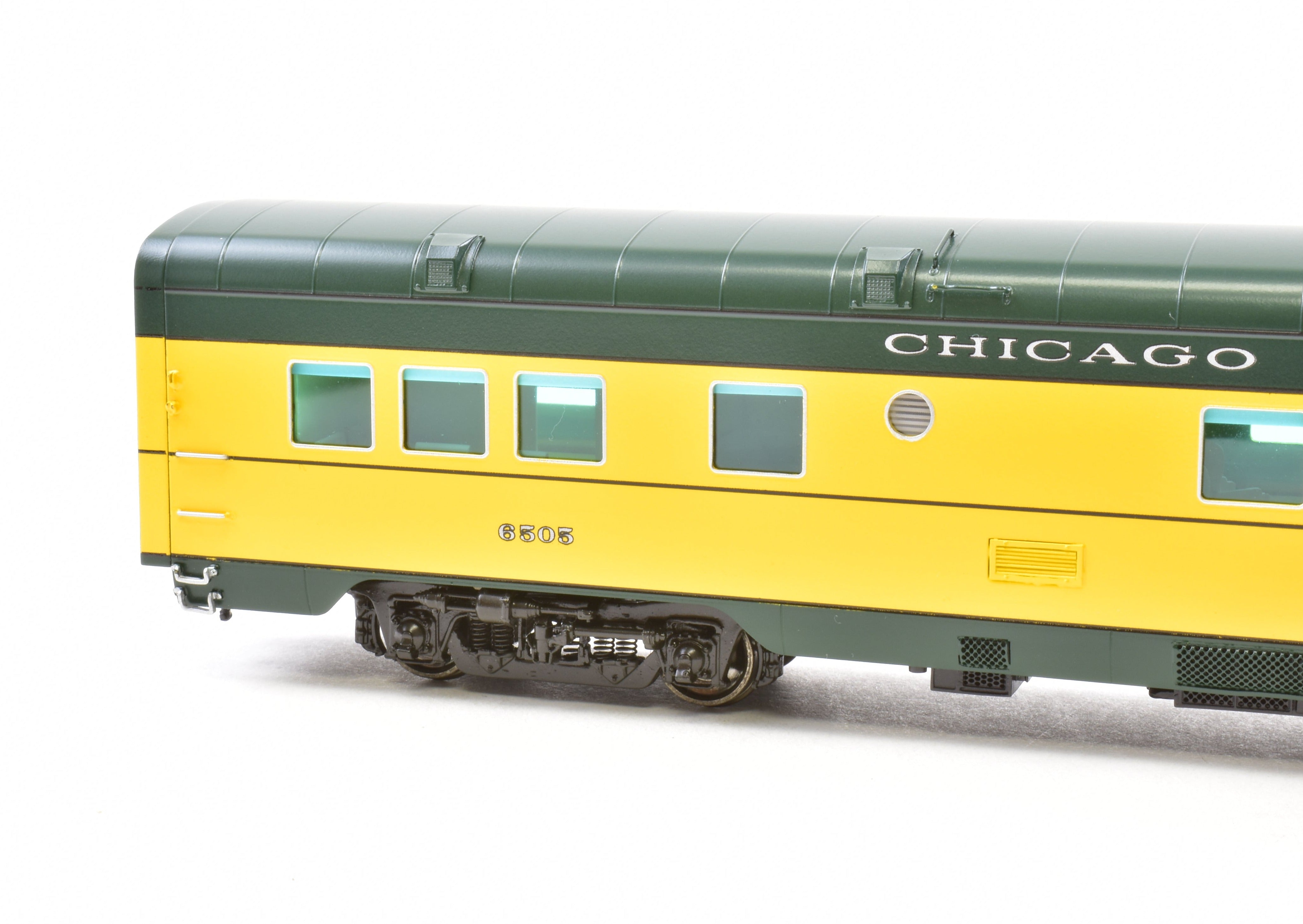 HO Scale Brass Railway Classics C&NW Chicago and North Western 400 22-Seat Parlor Car FP 6505