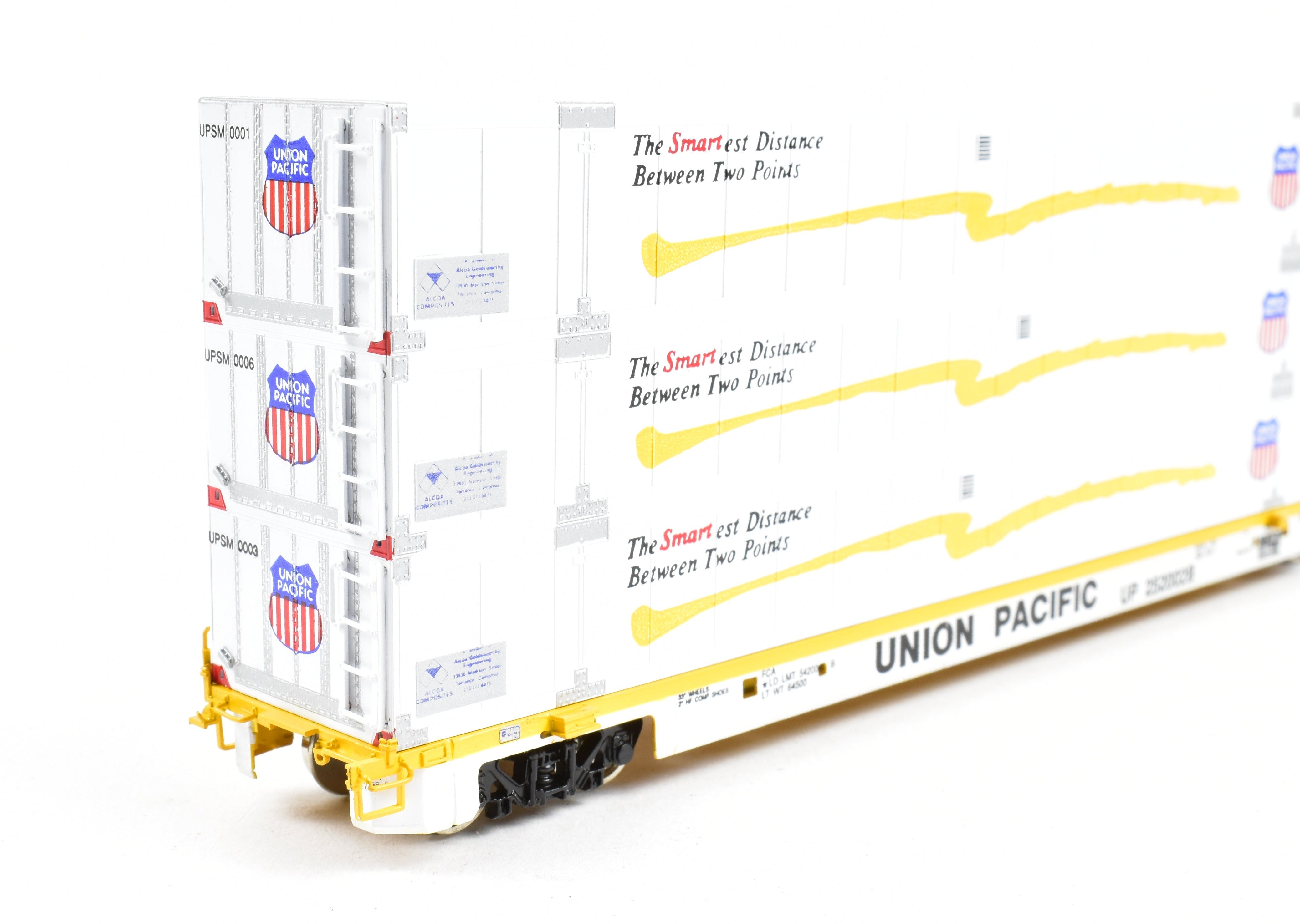 HO Brass Union Pacific Triple Stack Smart Car No. 252002A/B by Overland Models
