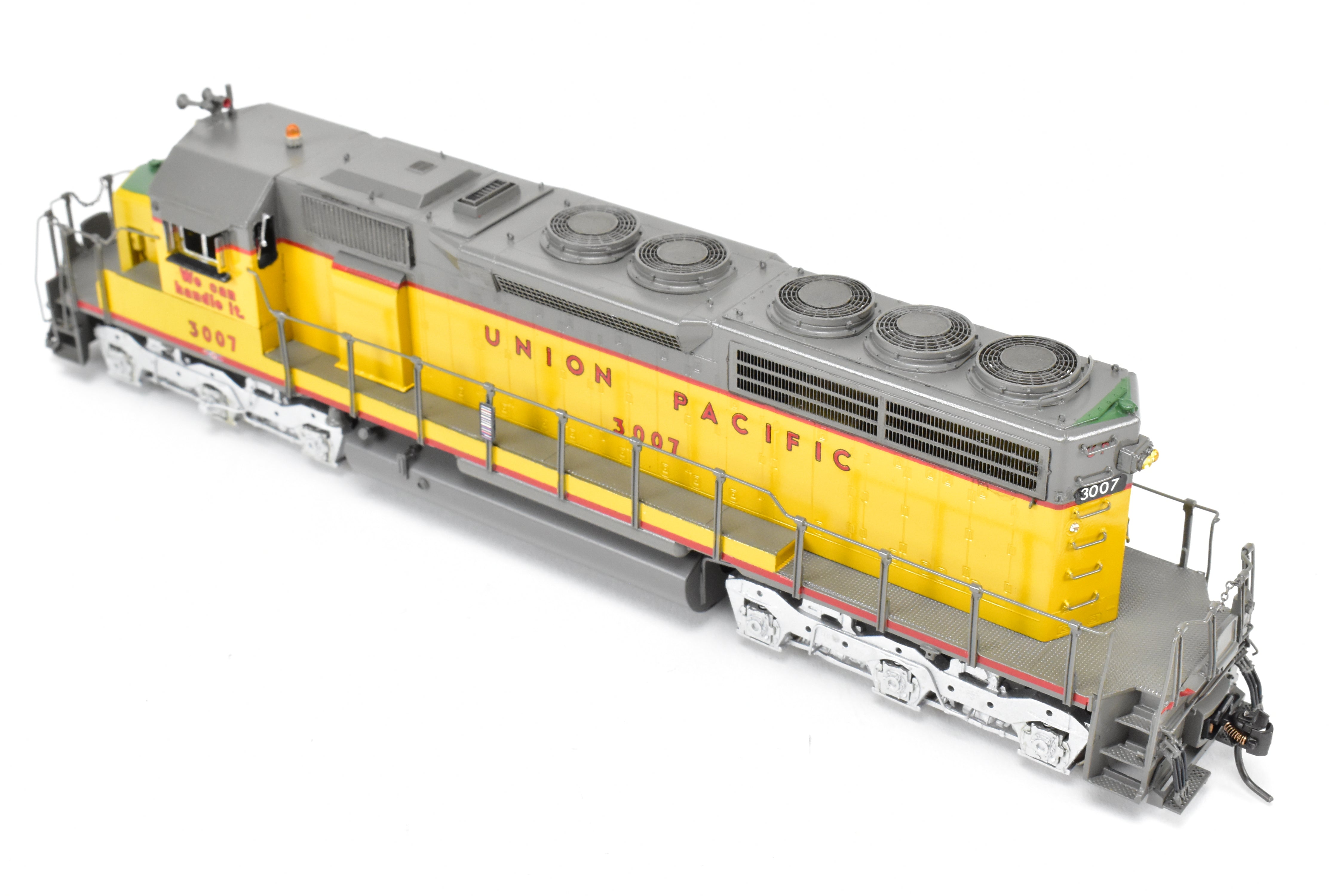 HO Scale Brass Model Train by Overland Models Inc. (OMI) - Union Pacific EMD SD40 Locomotive with Low Mounted Brake Cylinders and Low Hood, Custom Painted as CP No. 3007