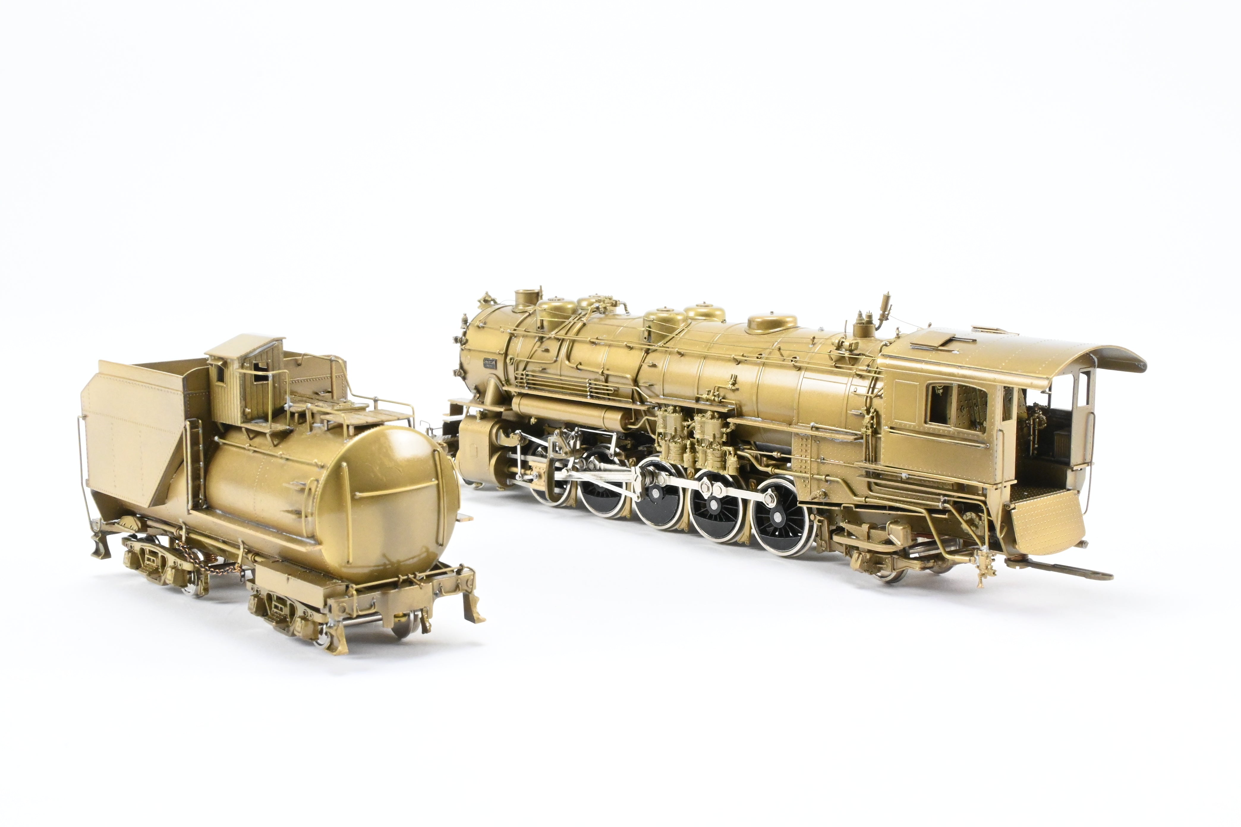 HO Scale Brass Pacific Fast Mail (PFM) Model Train - United D&RGW - Denver & Rio Grande Western 2-10-2 Early Version F-81 Crown Model with High - Detail Features