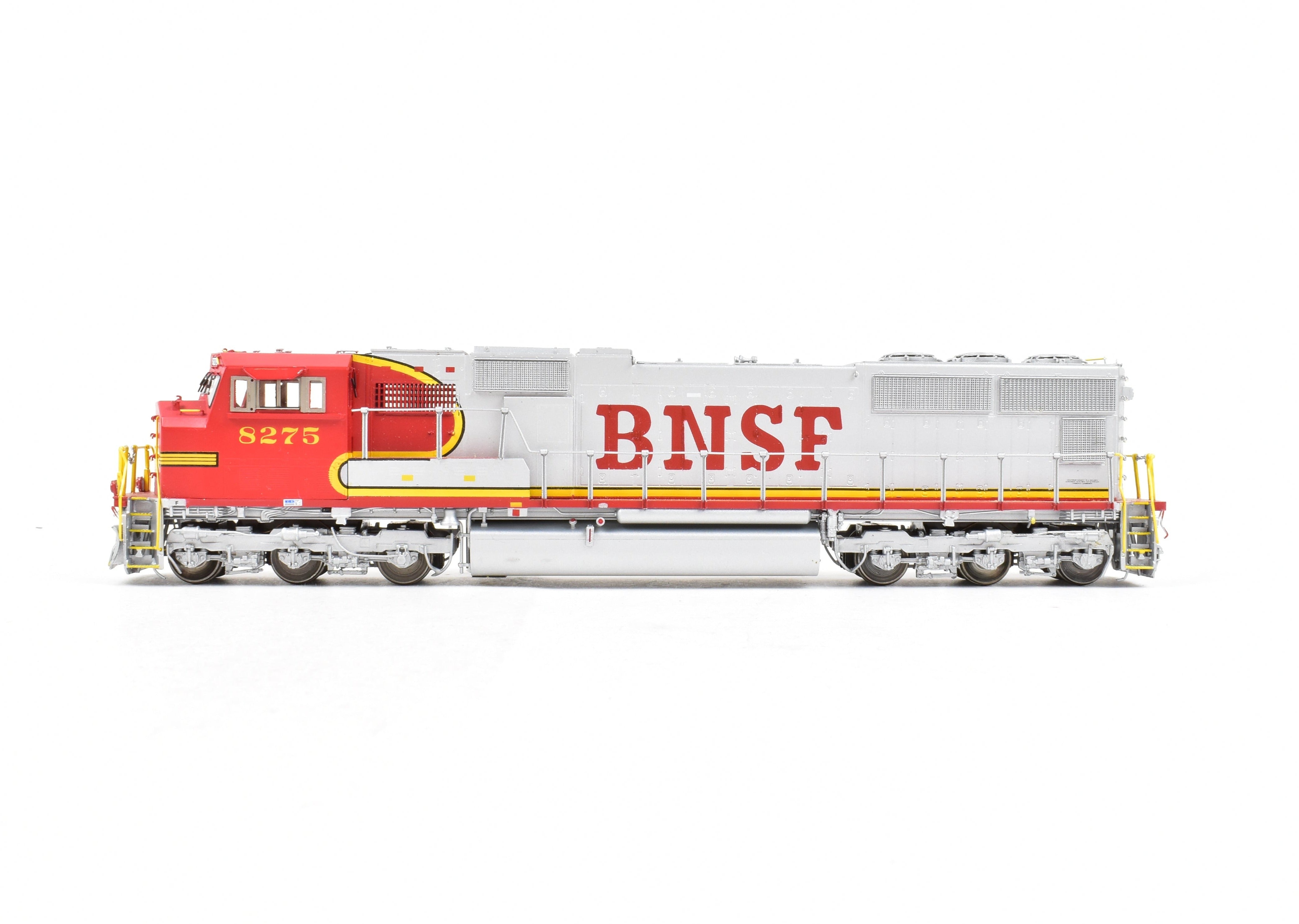 HO Scale Brass Model Train - Overland Models, Inc. BNSF - Burlington Northern Santa Fe EMD SD75M FP Locomotive #8275 REBOXX