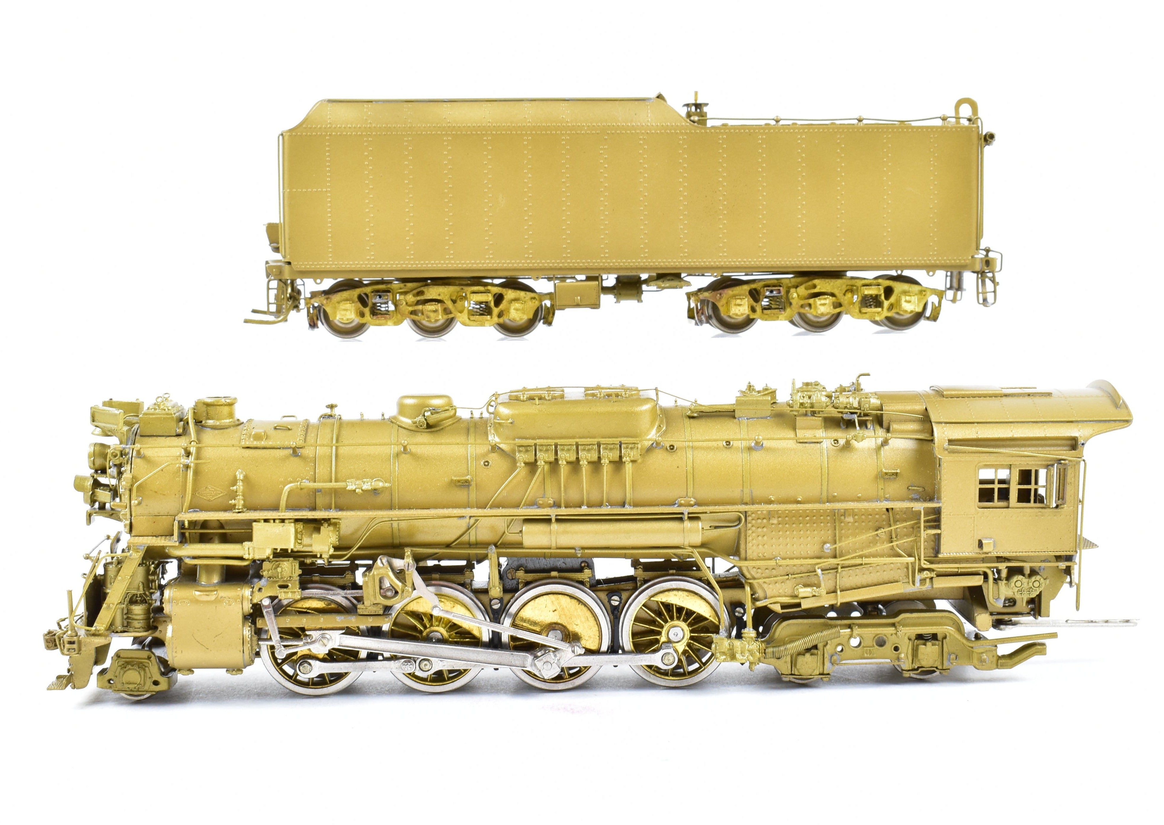 HO Scale Brass Model Train - Overland Models, Inc. NKP - Nickel Plate Road S-2 2-8-4 Berkshire Steam Locomotive Replica