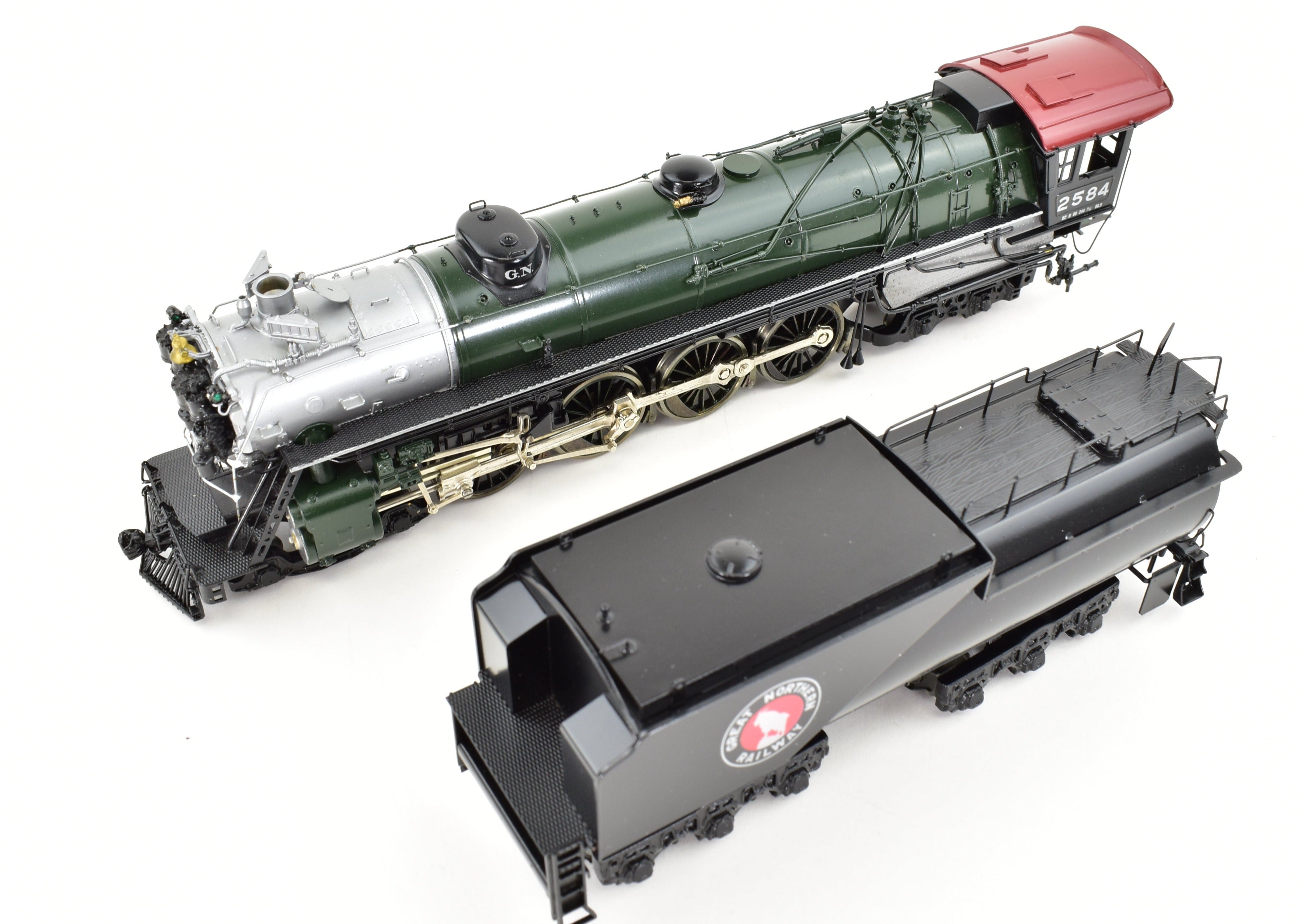 Rare 1987 HO Brass GN - Great Northern 4-8-4 Class S-2 Factory Painted Crown Model