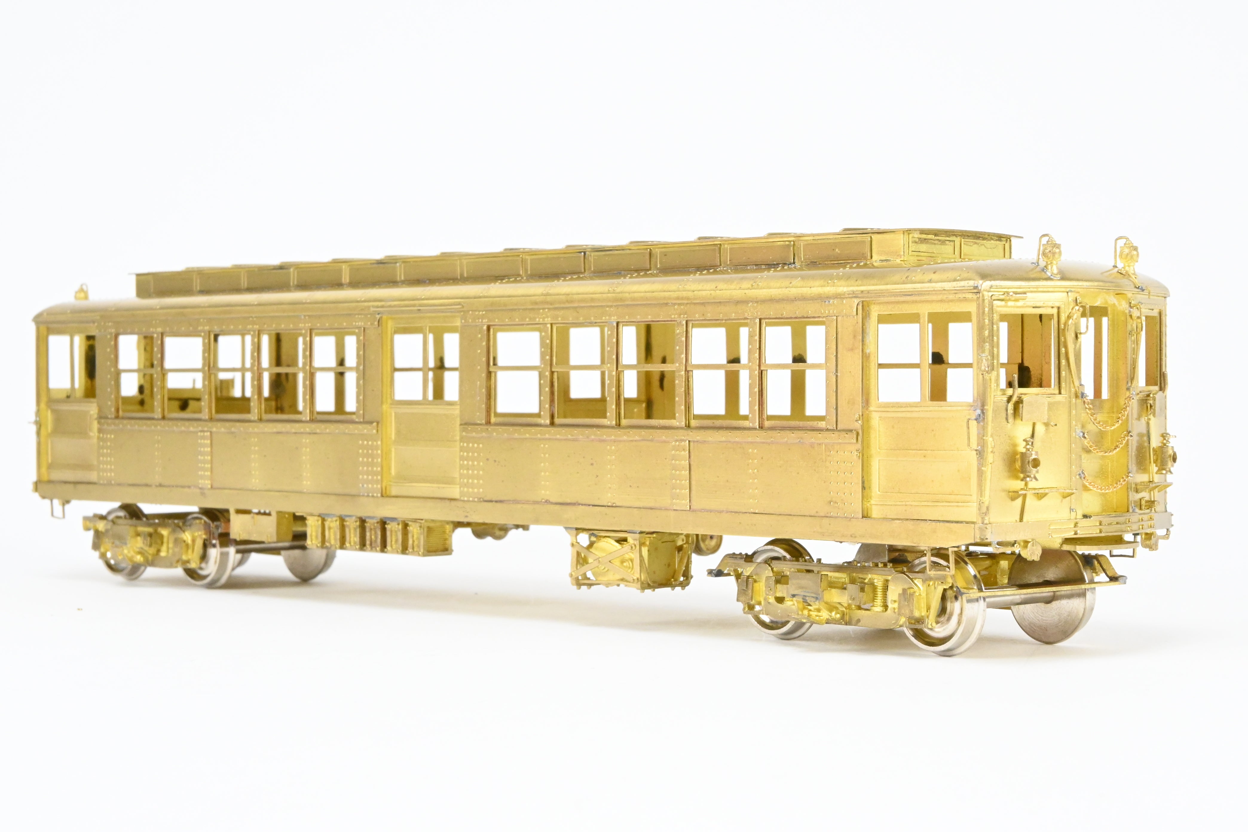 Brass Model of Unpowered Subway Car from the 3650 - 3699 Series of Interborough Rapid Transit (IRT) by MTS Imports Inc., Deck Roof HI - V Type