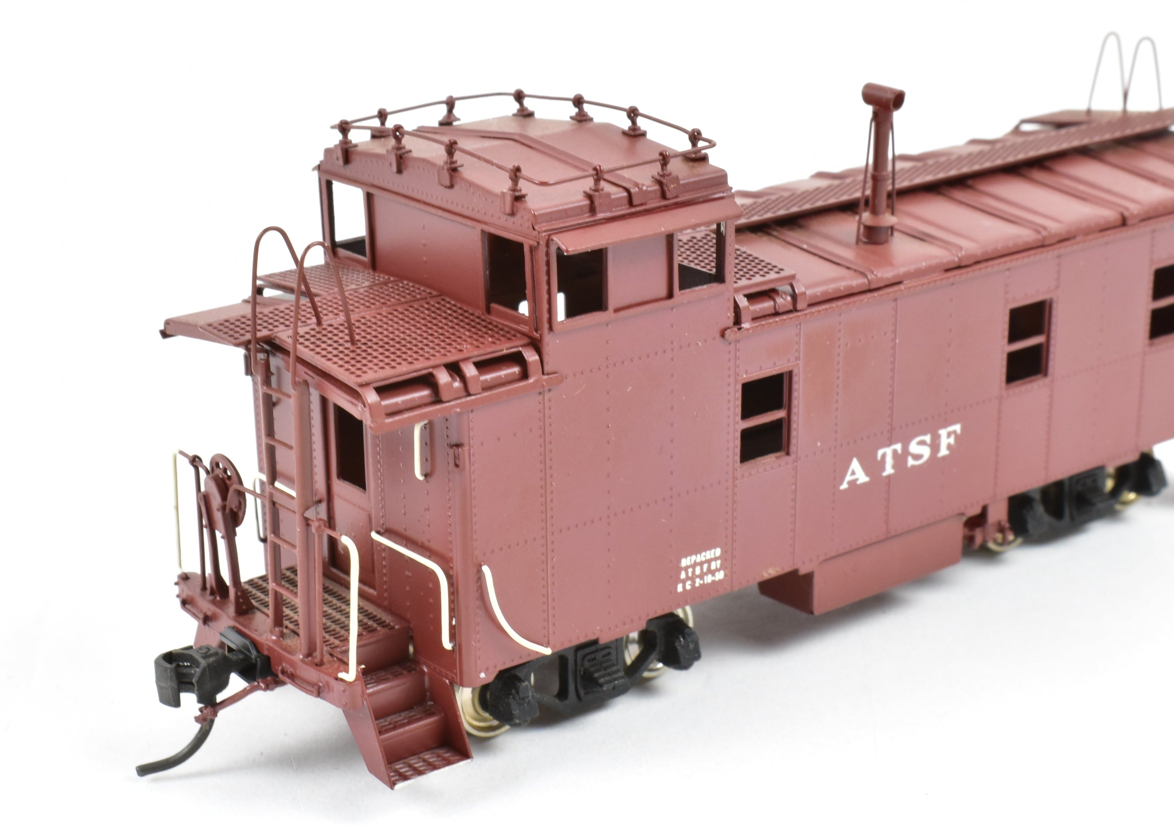 HO Brass Oriental Limited ATSF Santa Fe Custom Painted Peaked Roof Caboose