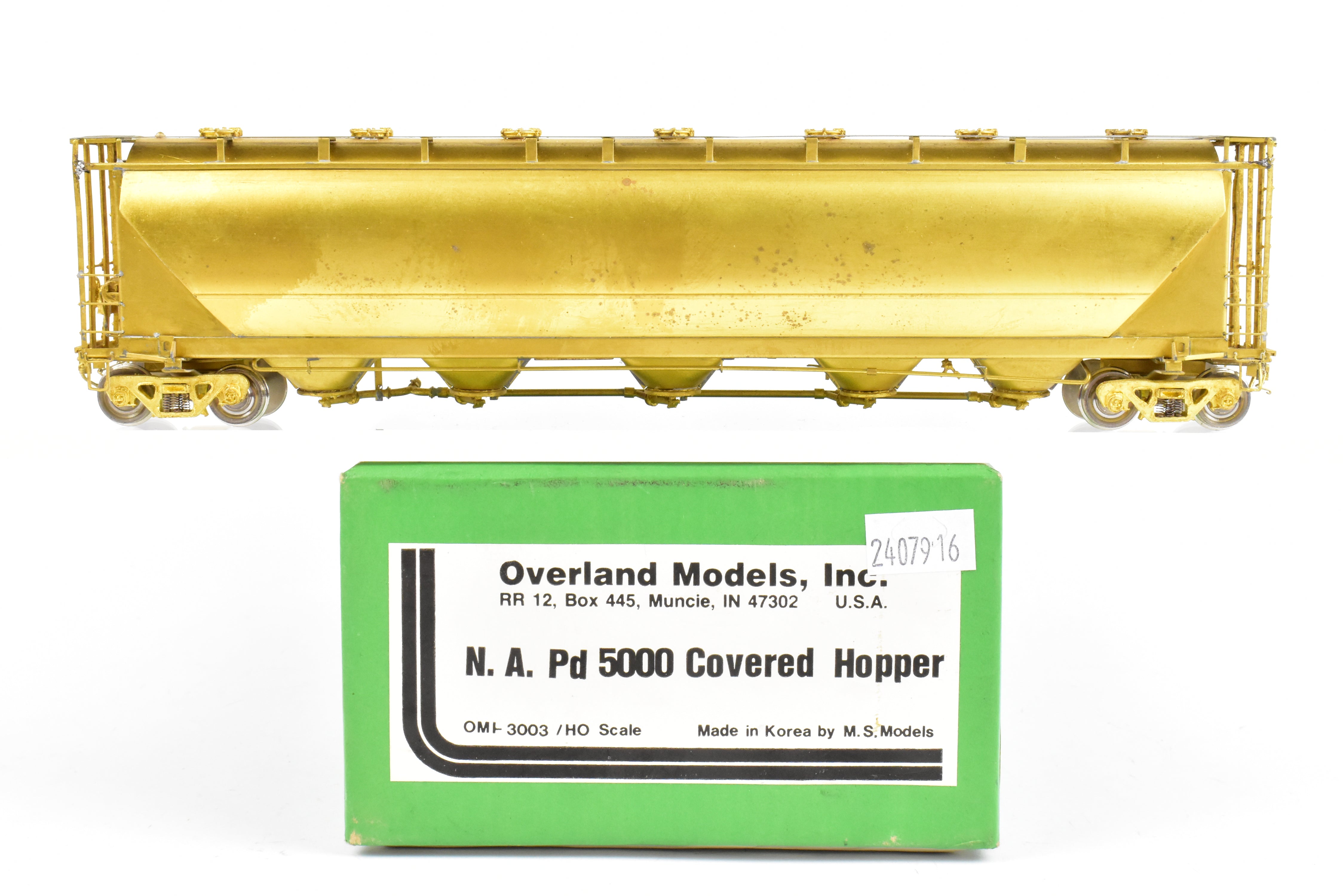 HO Brass OMI North American 5 - Bay Pd 5000 Covered Hopper by Overland Models