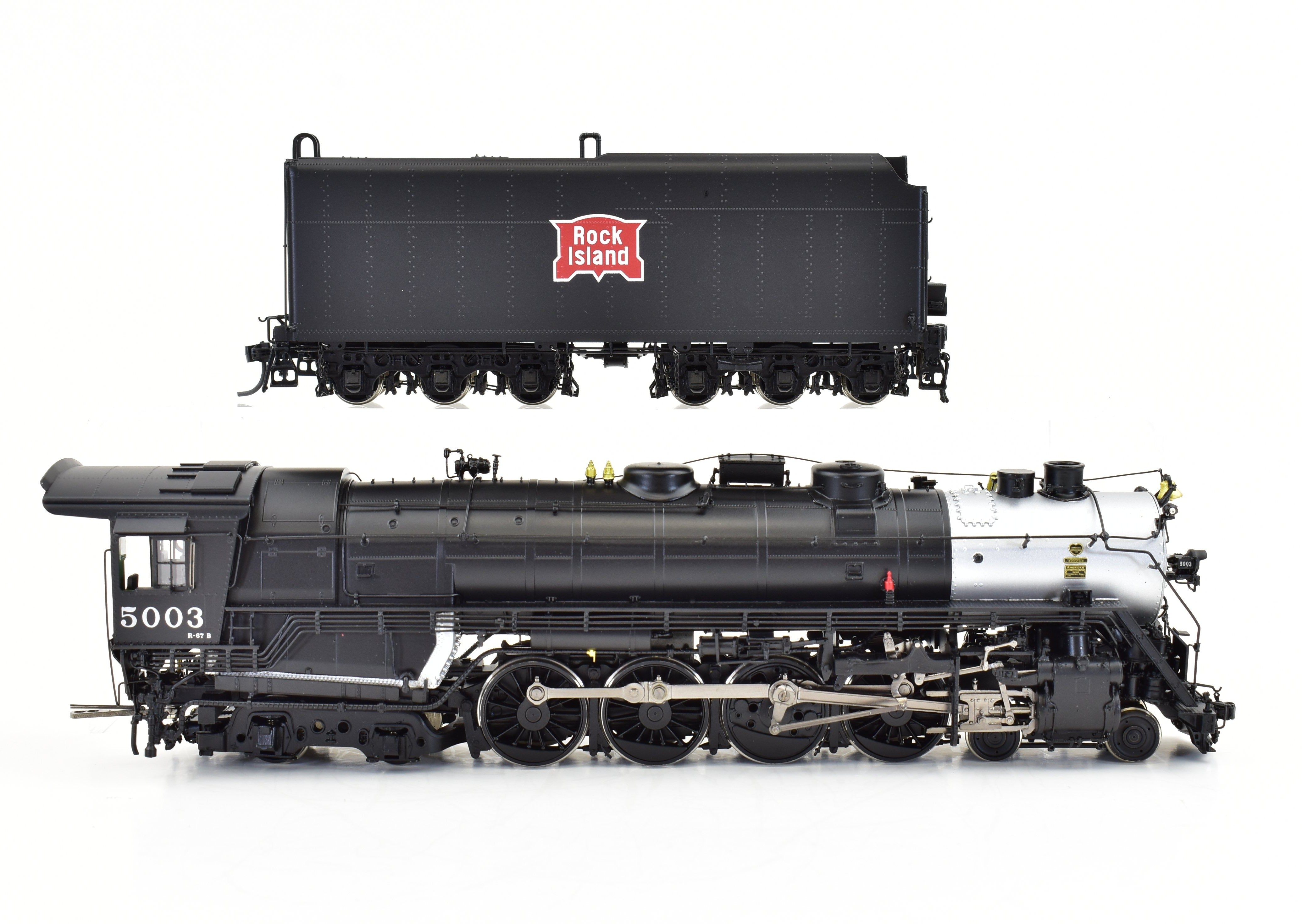 HO Scale Brass Division Point Rock Island R-67 4-8-4 FP #5003 Model