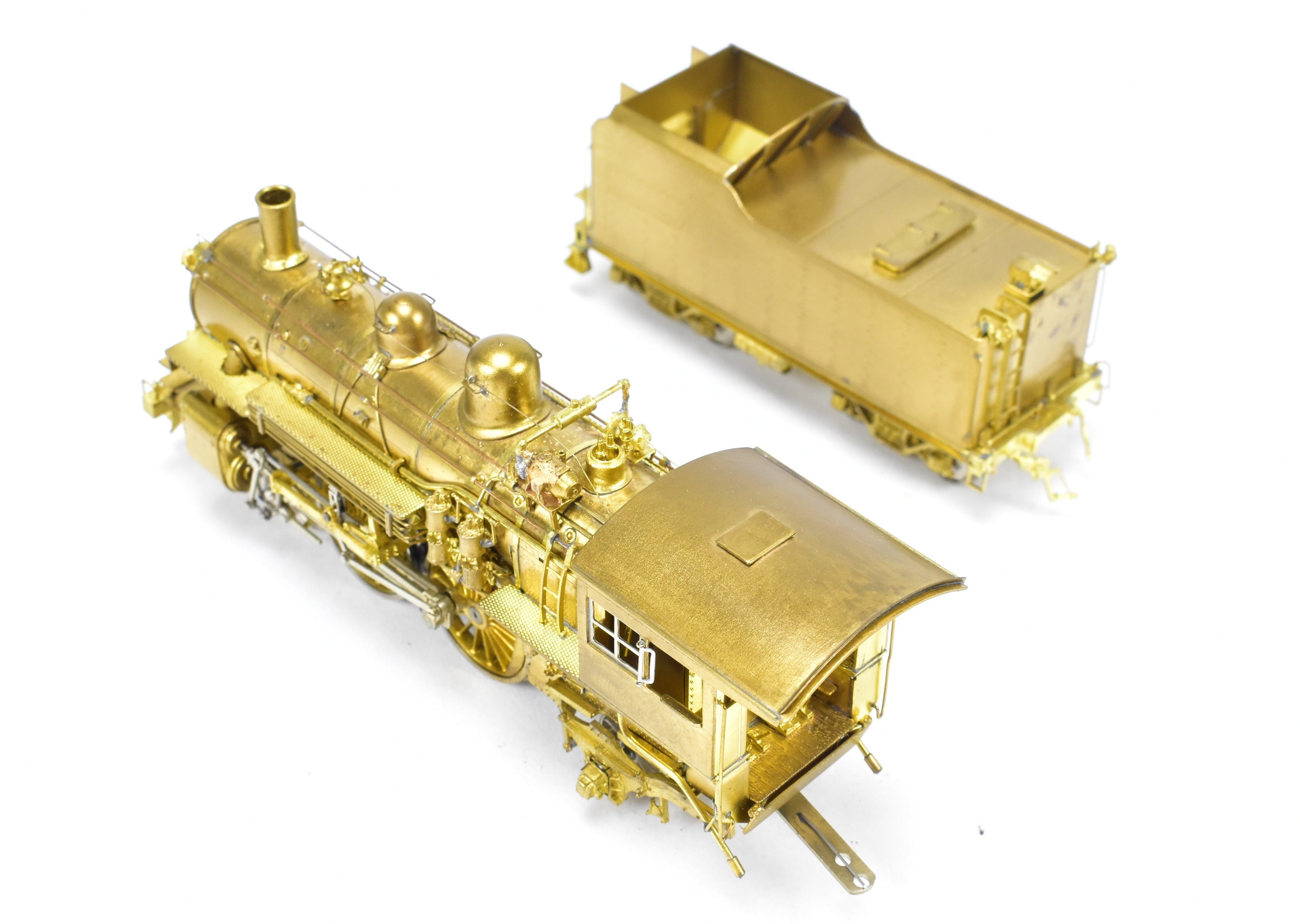 HO Scale Brass Model Train - Overland Models Chicago & North Western D 4-4-2 Atlantic Steam Locomotive