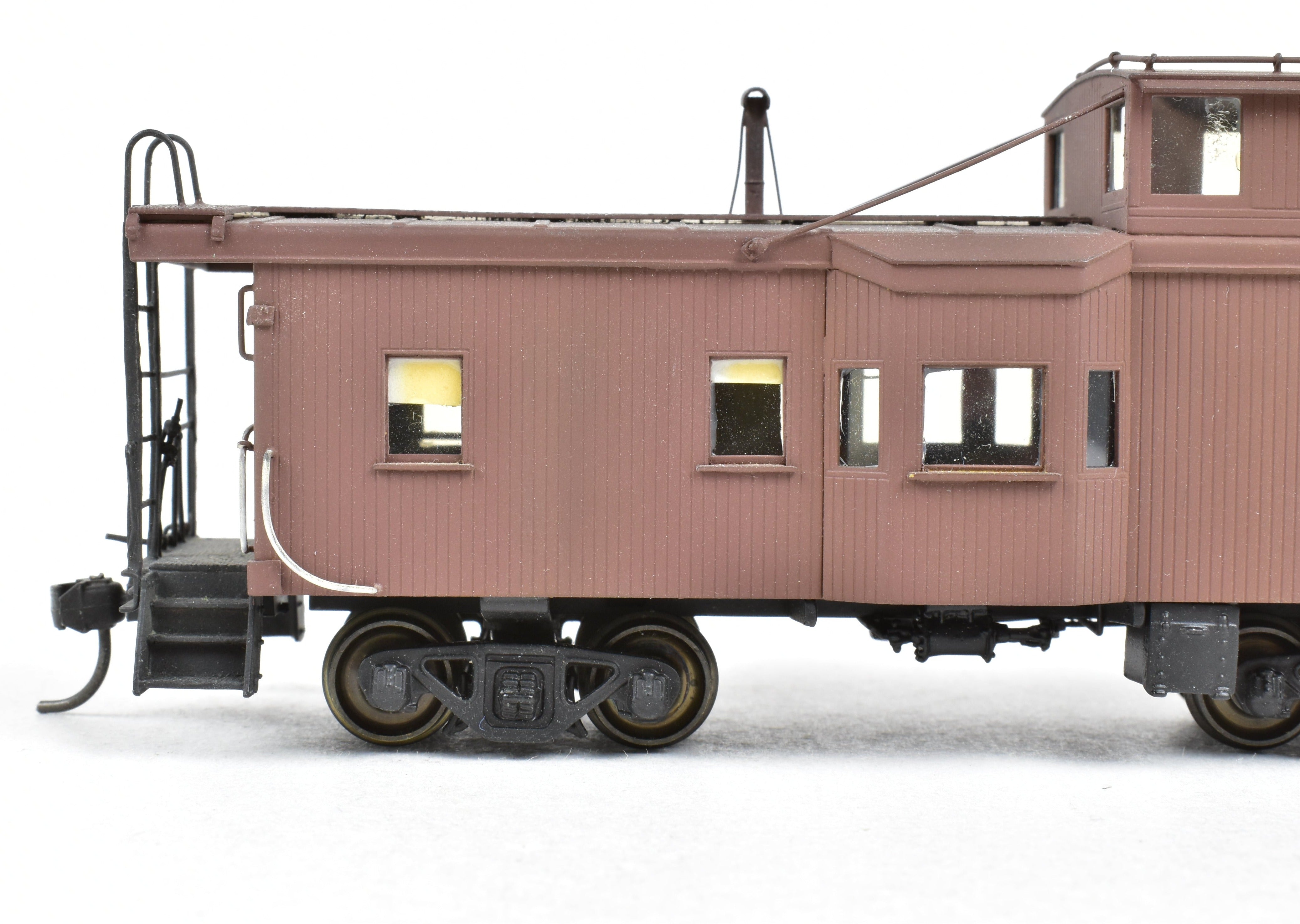 HO Brass OMI Missouri Pacific Cupola & Bay Window Caboose with Custom Paint, Wrong Box