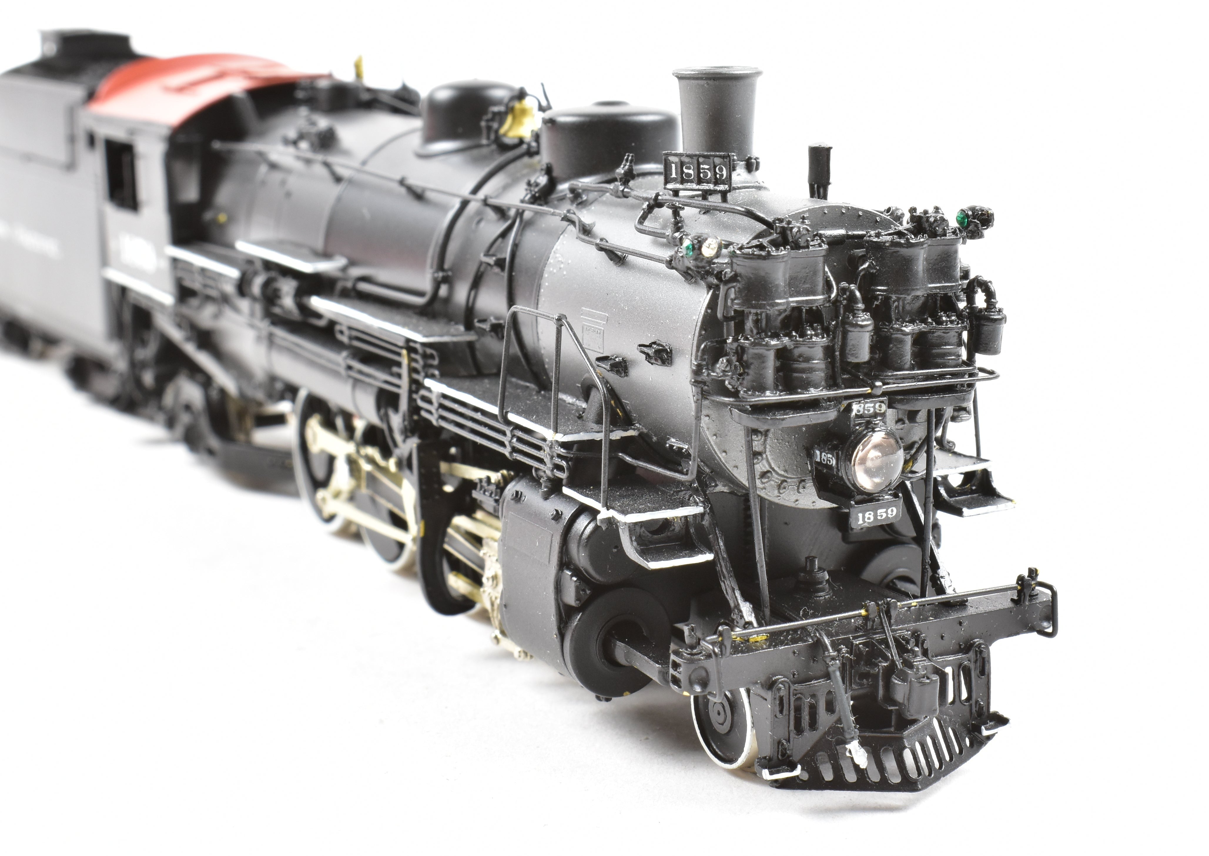 HO Scale Brass Classic Model Train - Key Imports Northern Pacific W - 5 1846 Class 2 - 8 - 2 Mikado Locomotive #1859 Professionally Painted