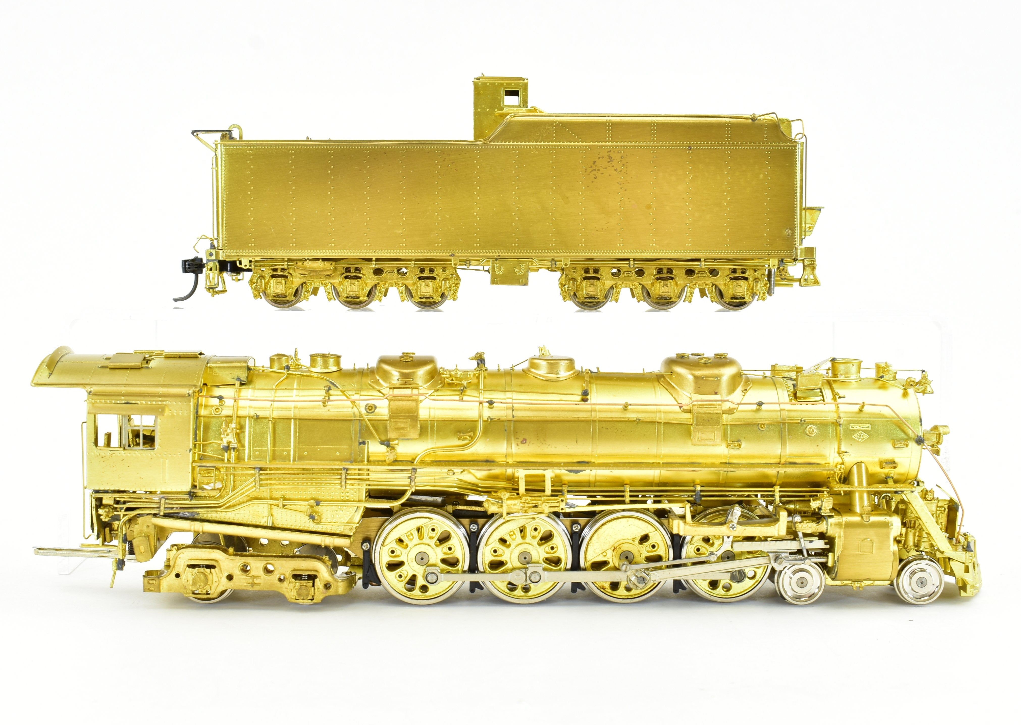 HO Scale Brass Model Train - Overland Models, Inc. Missouri Pacific 2100 4-8-4 Steam Locomotive by Ajin Precision