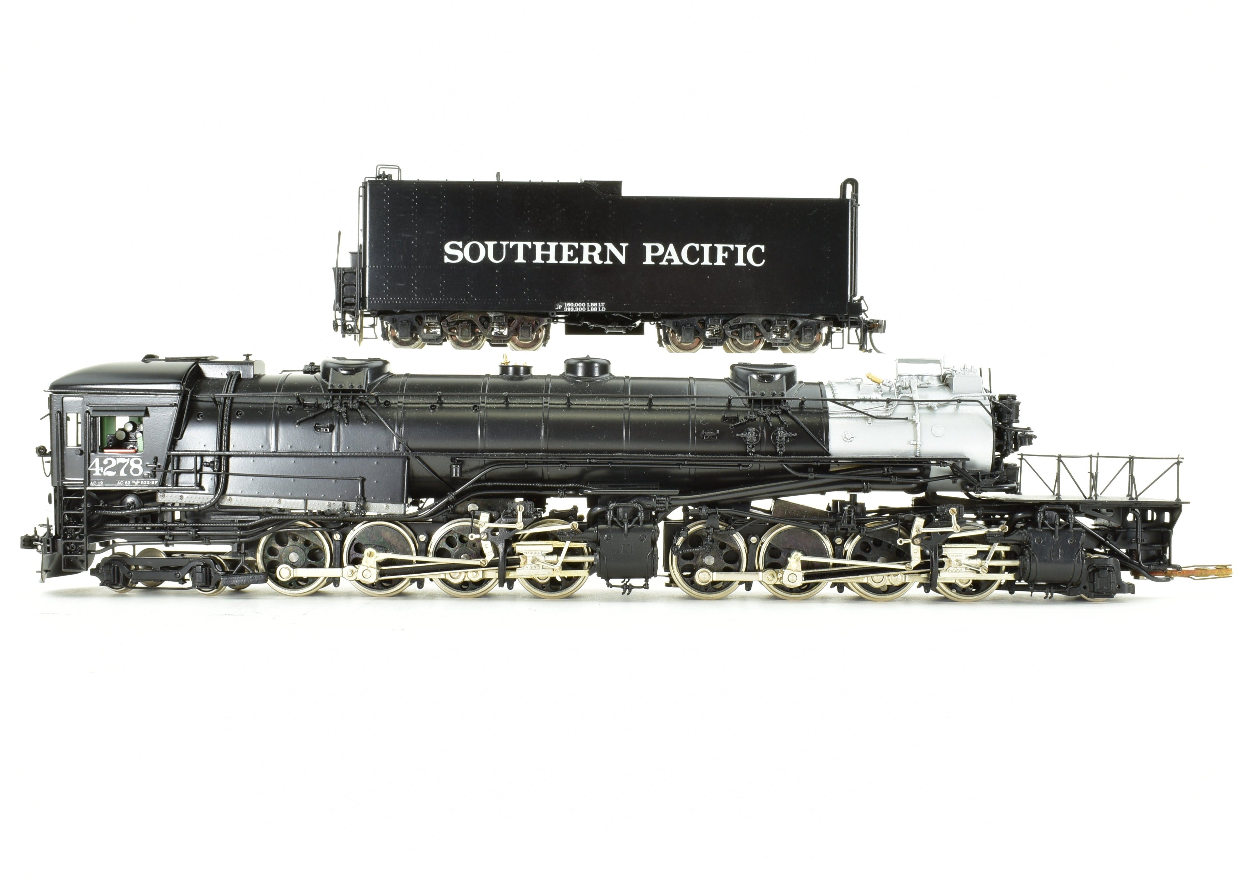 HO Scale Brass Model Train - Tenshodo SP Southern Pacific AC - 12 4 - 8 - 8 - 2 Cab Forward Factory Painted Locomotive from 1976 Production Run