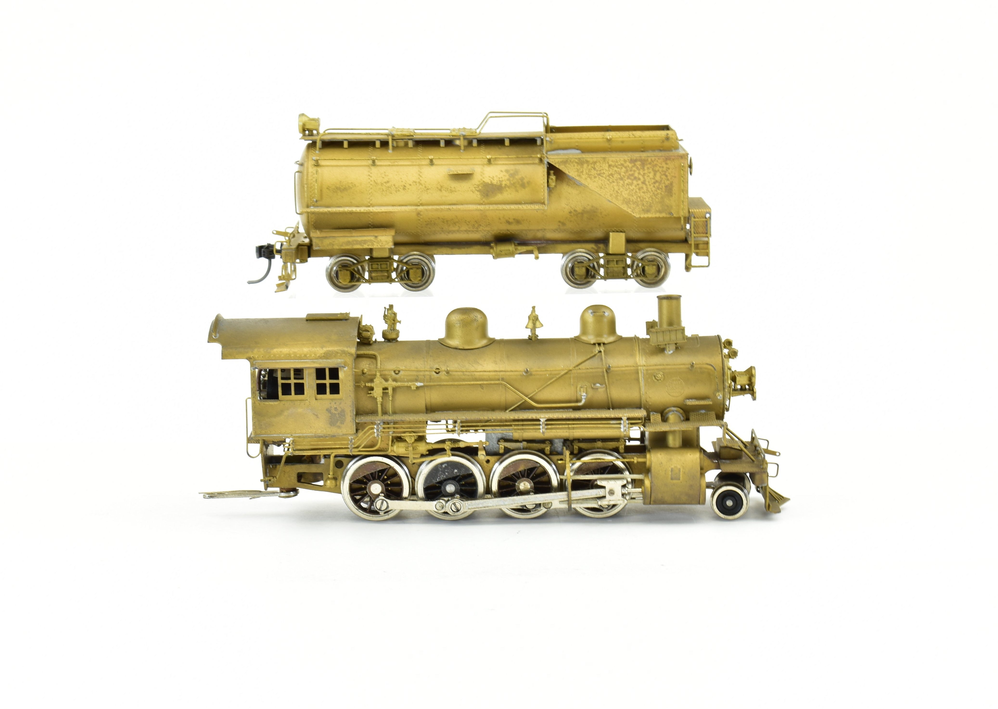 High - Quality HO Scale Brass PFM - United UP Union Pacific 2 - 8 - 0 Steam Locomotive with Can Motor Upgrade