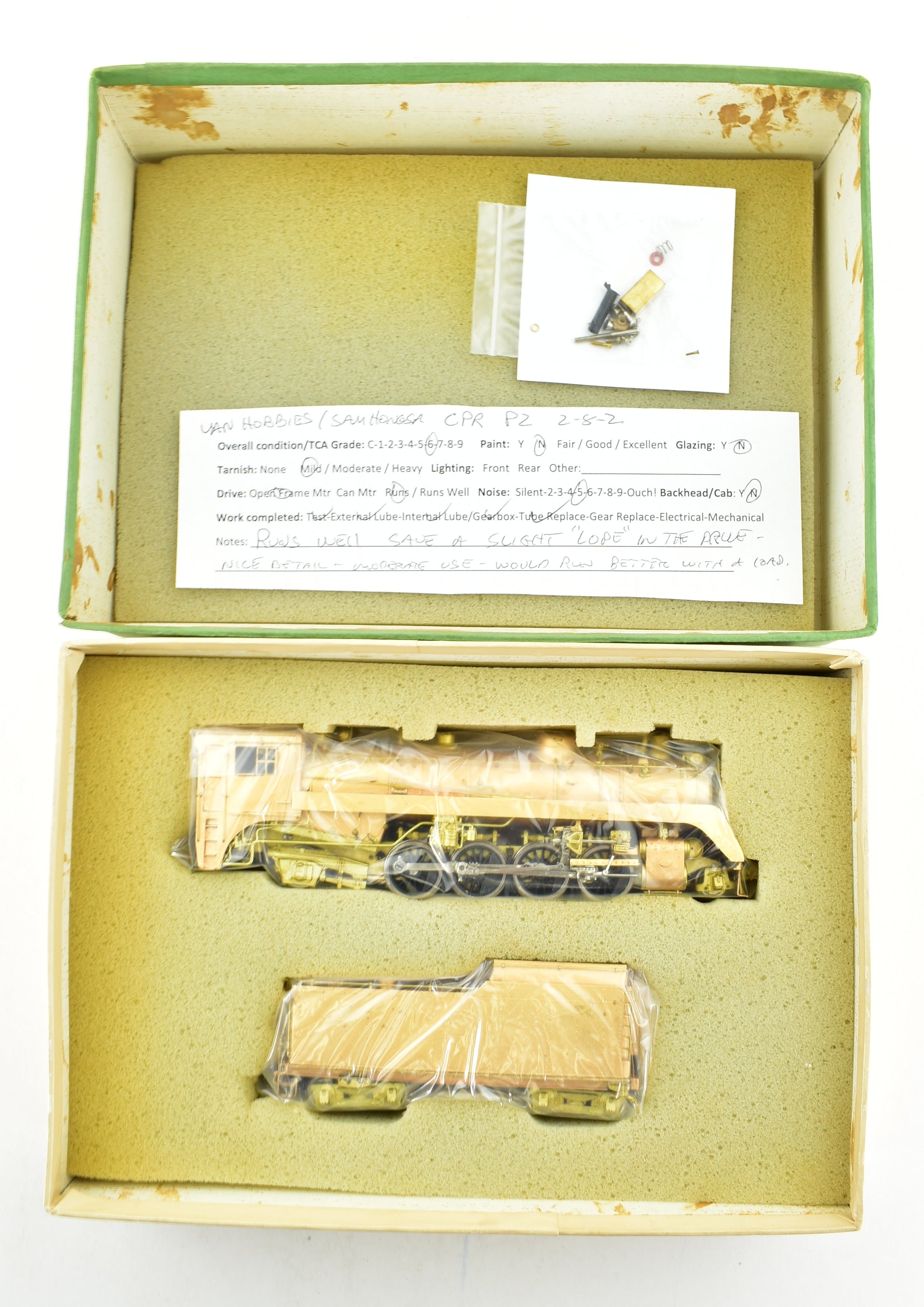 HO Scale Brass PFM Van Hobbies Canadian Pacific Railway 2-8-2 P2 Mikado Model Train Set