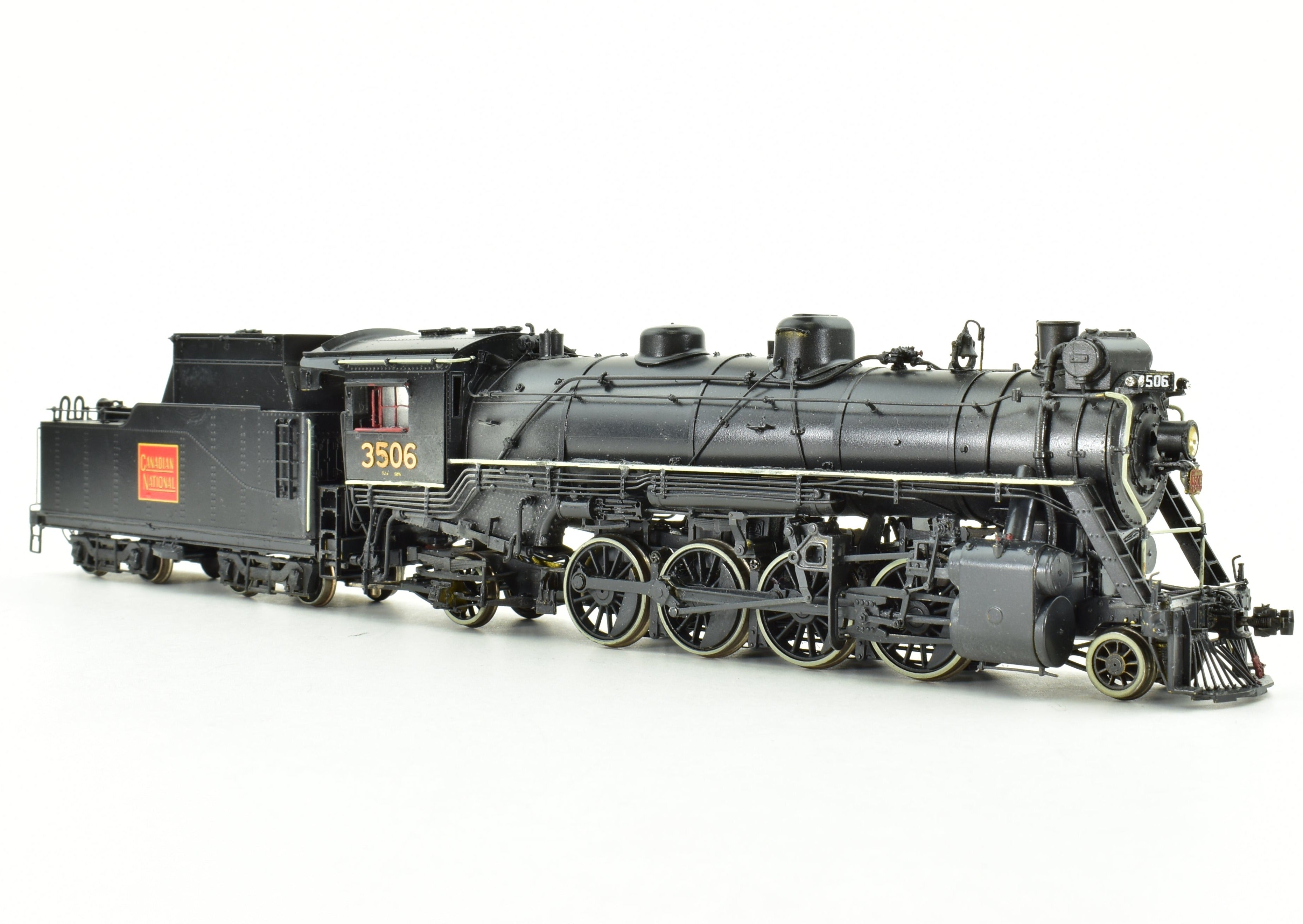 HO Scale Brass OMI Overland Models CNR S-1g 2-8-2 #3506 Pro-Painted Train Model