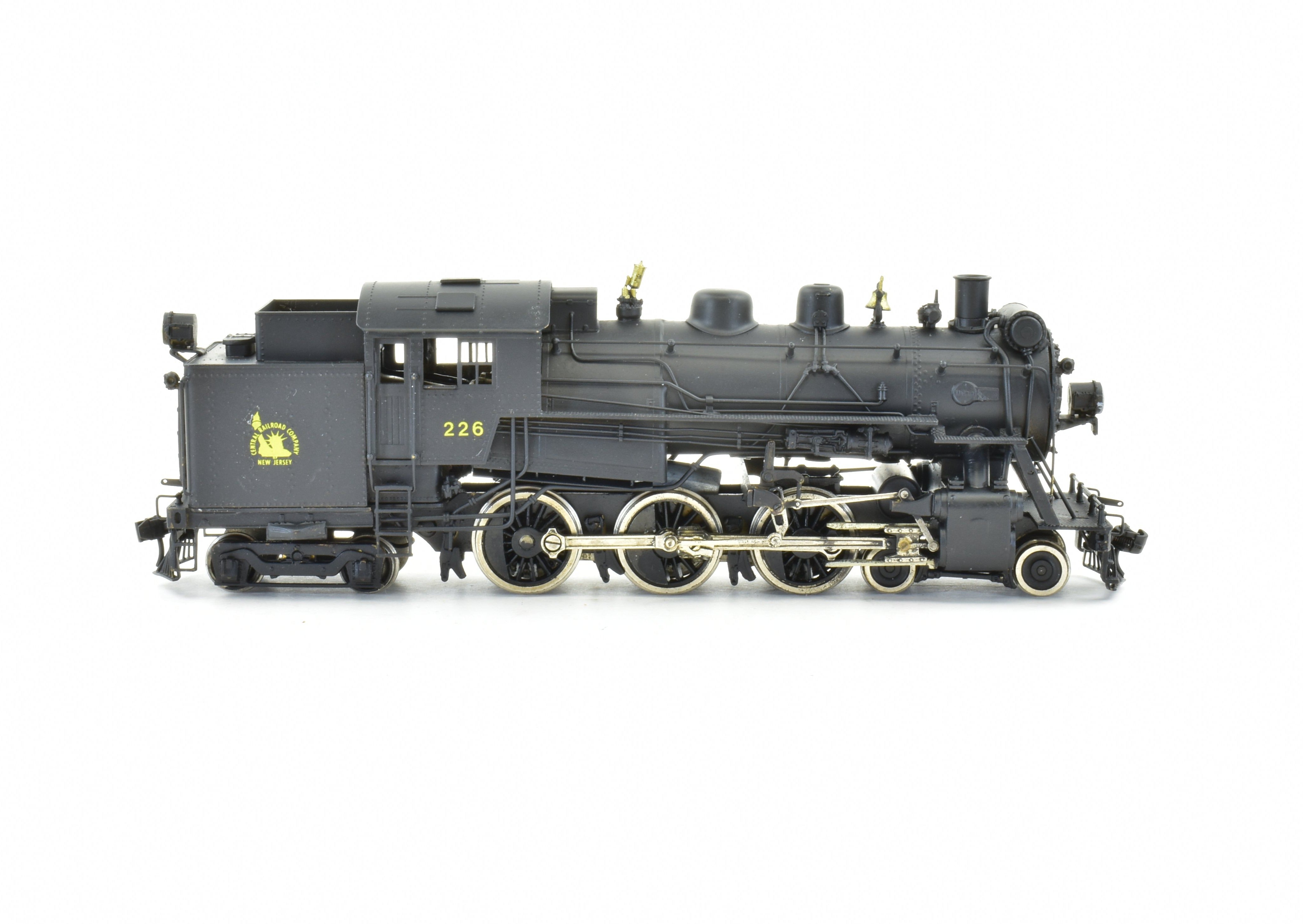 HO Scale Brass Model Train PFM - United CNJ - Central Railroad Of New Jersey 4-6-4T H-1S Custom Painted Locomotive