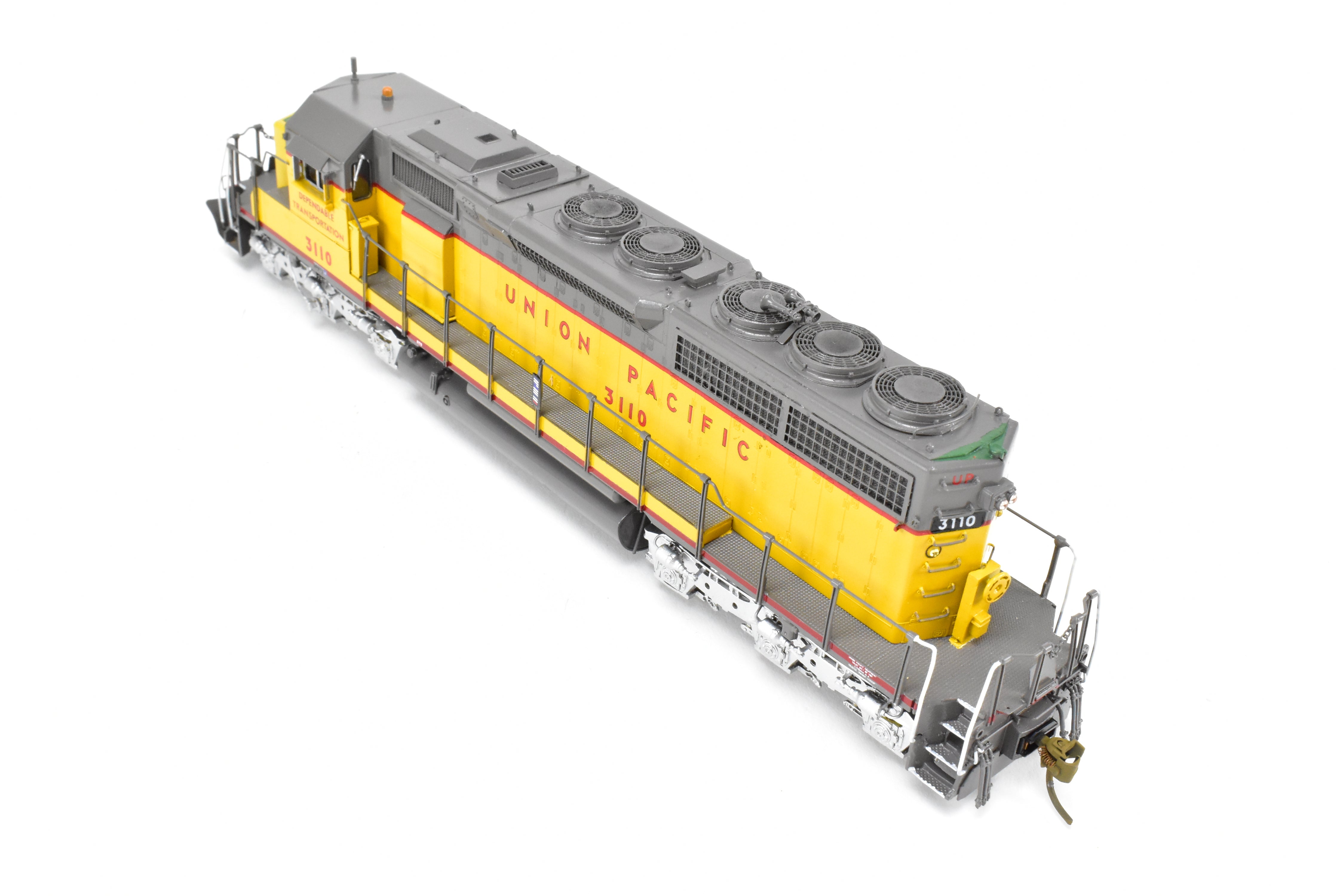 HO Scale Brass Model Train by Overland Models Inc. - Union Pacific EMD SD40 Locomotives with Road Numbers from 3083 to 3122, Specifically CP #3110