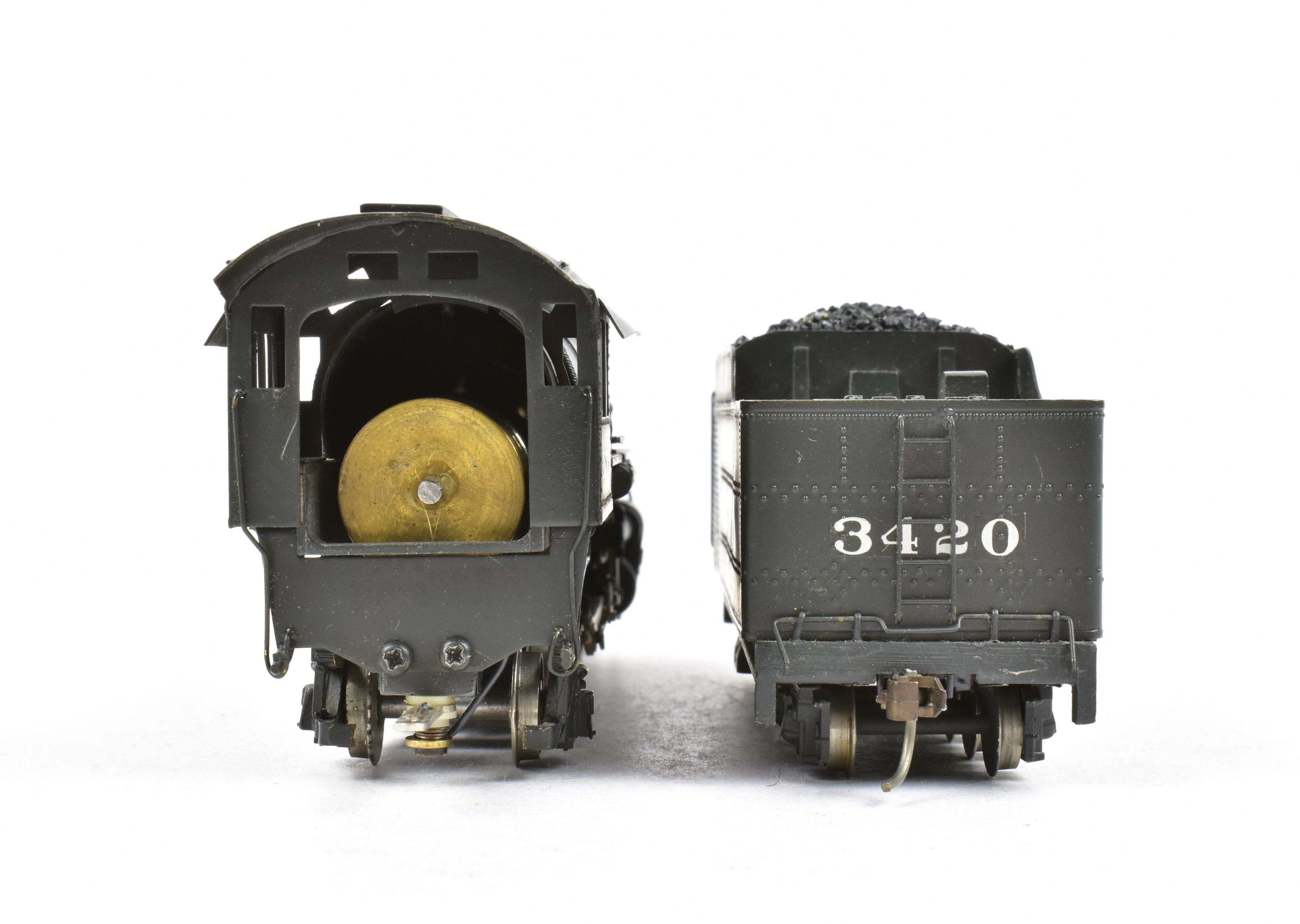 HO Scale Brass Model Train - Associated Hobby Manufacturers (AHM) HCB AT&SF - Santa Fe 3400 Class 4-6-2 Custom Painted Steam Locomotive