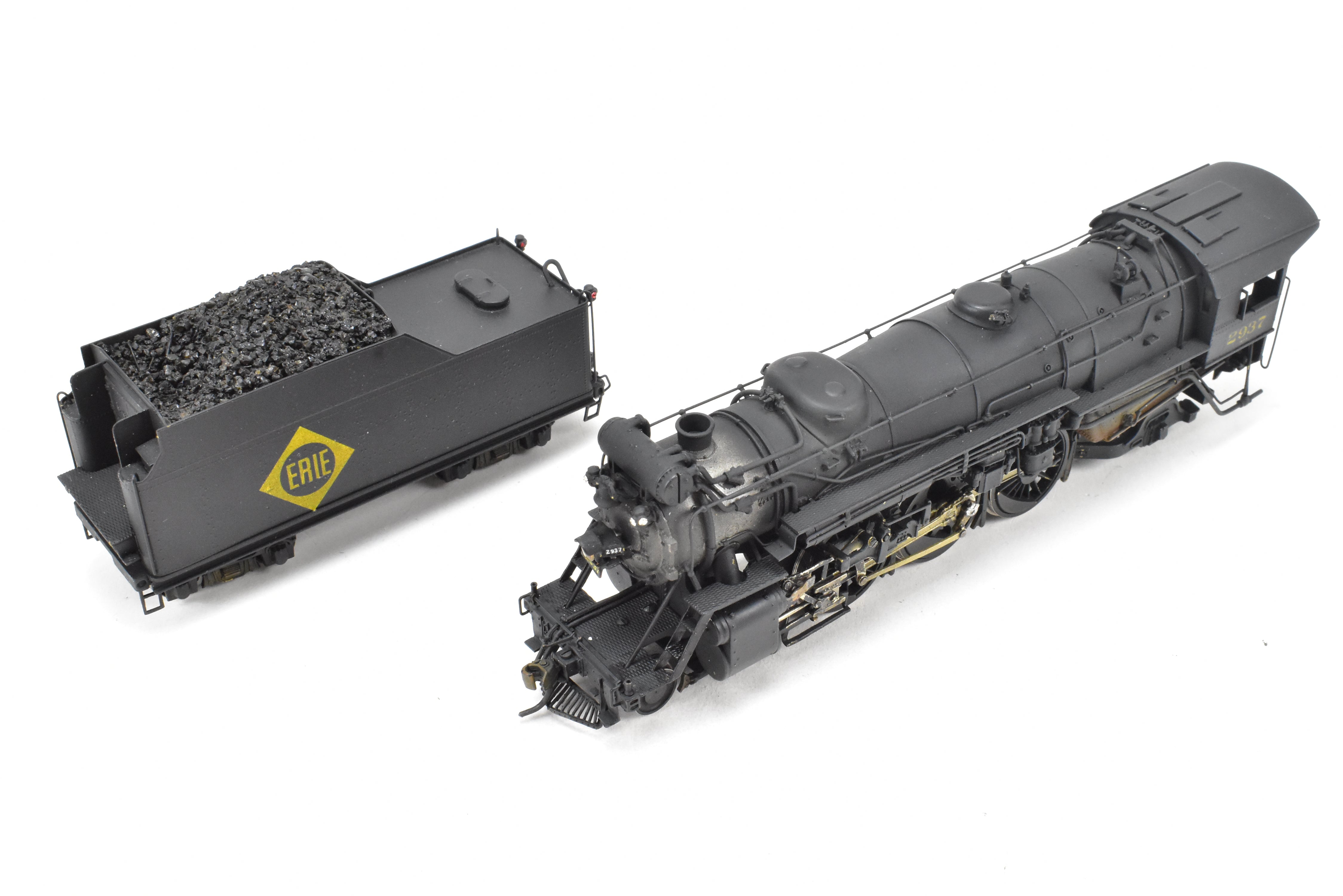 1941 Era HO Brass Key Imports Erie Railroad K - 5a 4 - 6 - 2 Pacific C/P #2937 Model