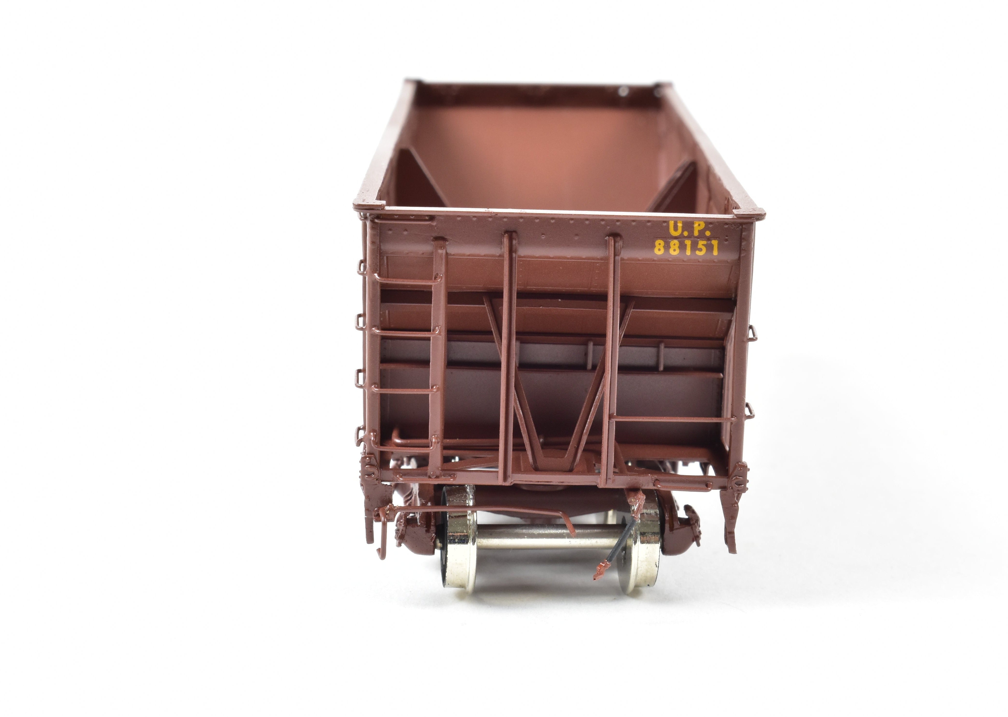 HO Scale Brass Freight Car - OMI (Overland Models, Inc.) Union Pacific Hart Selective Ballast & Coal Car HK - 50 - 5 FP, Ideal for Model Railroading