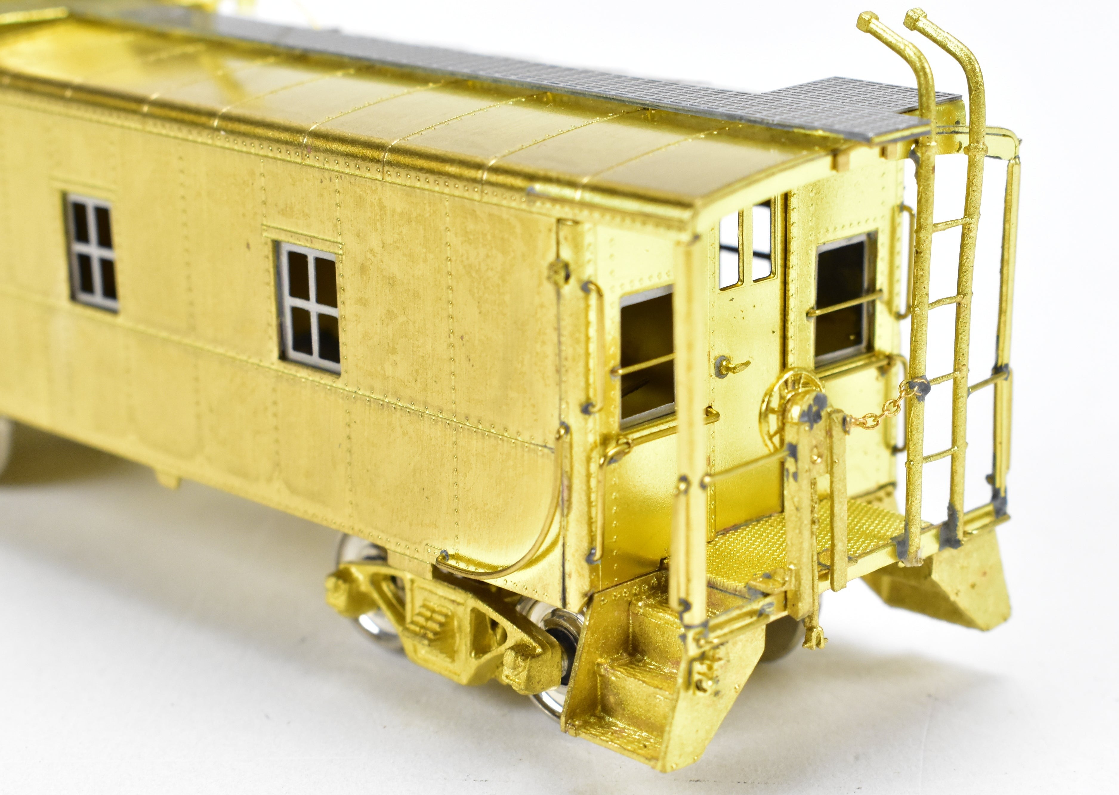 HO Scale Brass Model Train Caboose by Overland Models, Inc. - Representing Denver & Rio Grande Western 1400 Series Steel Caboose