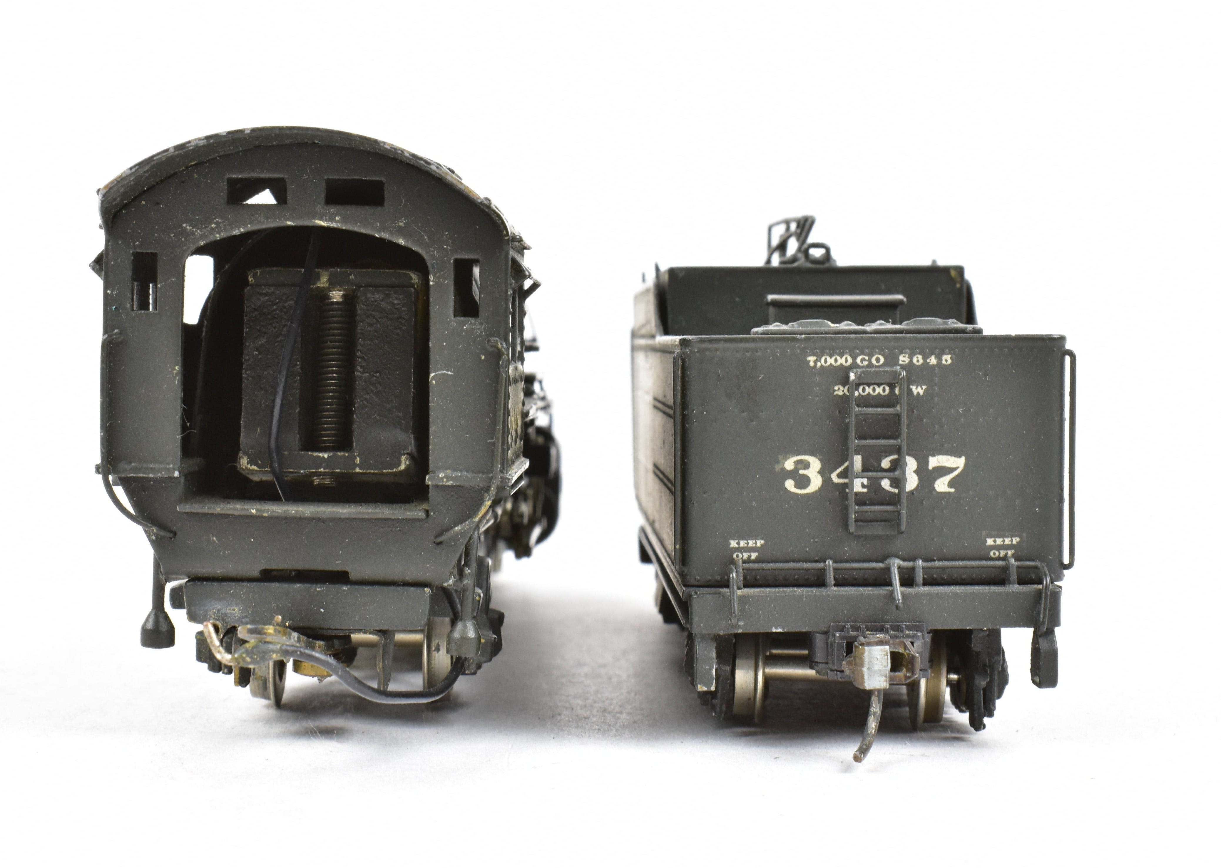 HO Scale Brass Balboa ATSF Santa Fe 3400 Class 4-6-2 Pacific Locomotive CP #3437